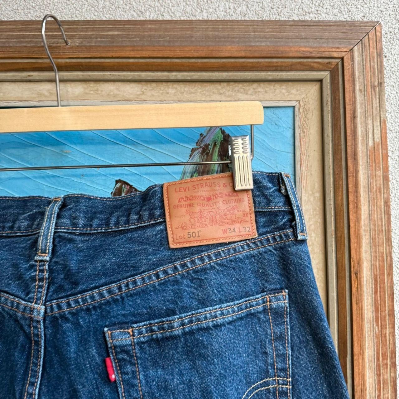 Levi's Levis 501 Jeans Bottoms Navy Blue Size US 32 / EU 48 - 5 Thumbnail