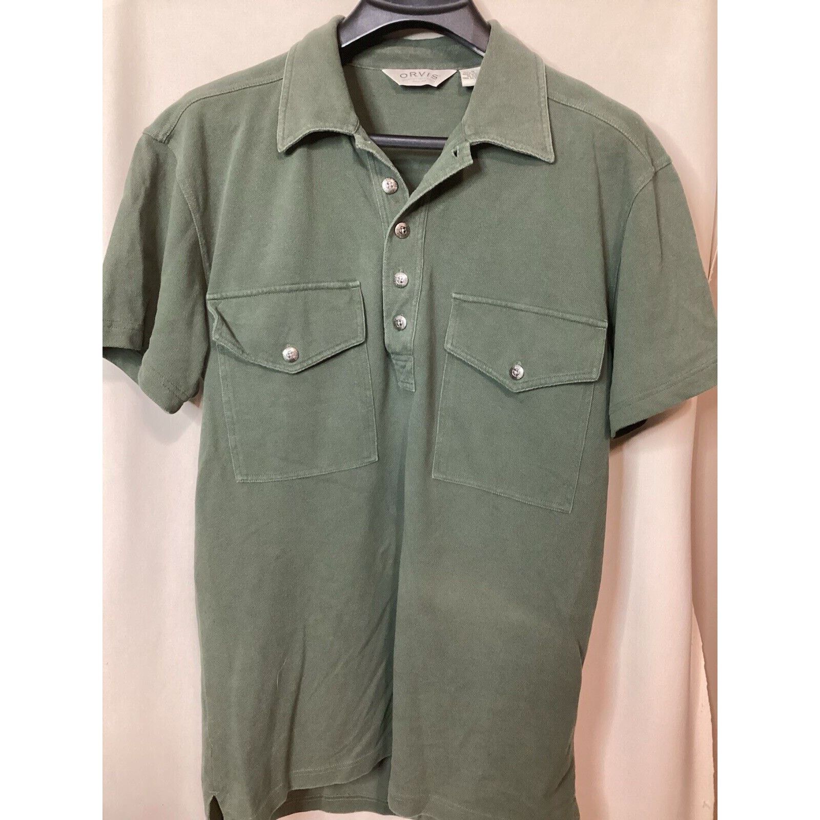 Orvis Orvis Men’s Short Sleeve Shirt Olive Green Size Medium Size US M / EU 48-50 / 2 - 1 Thumbnail
