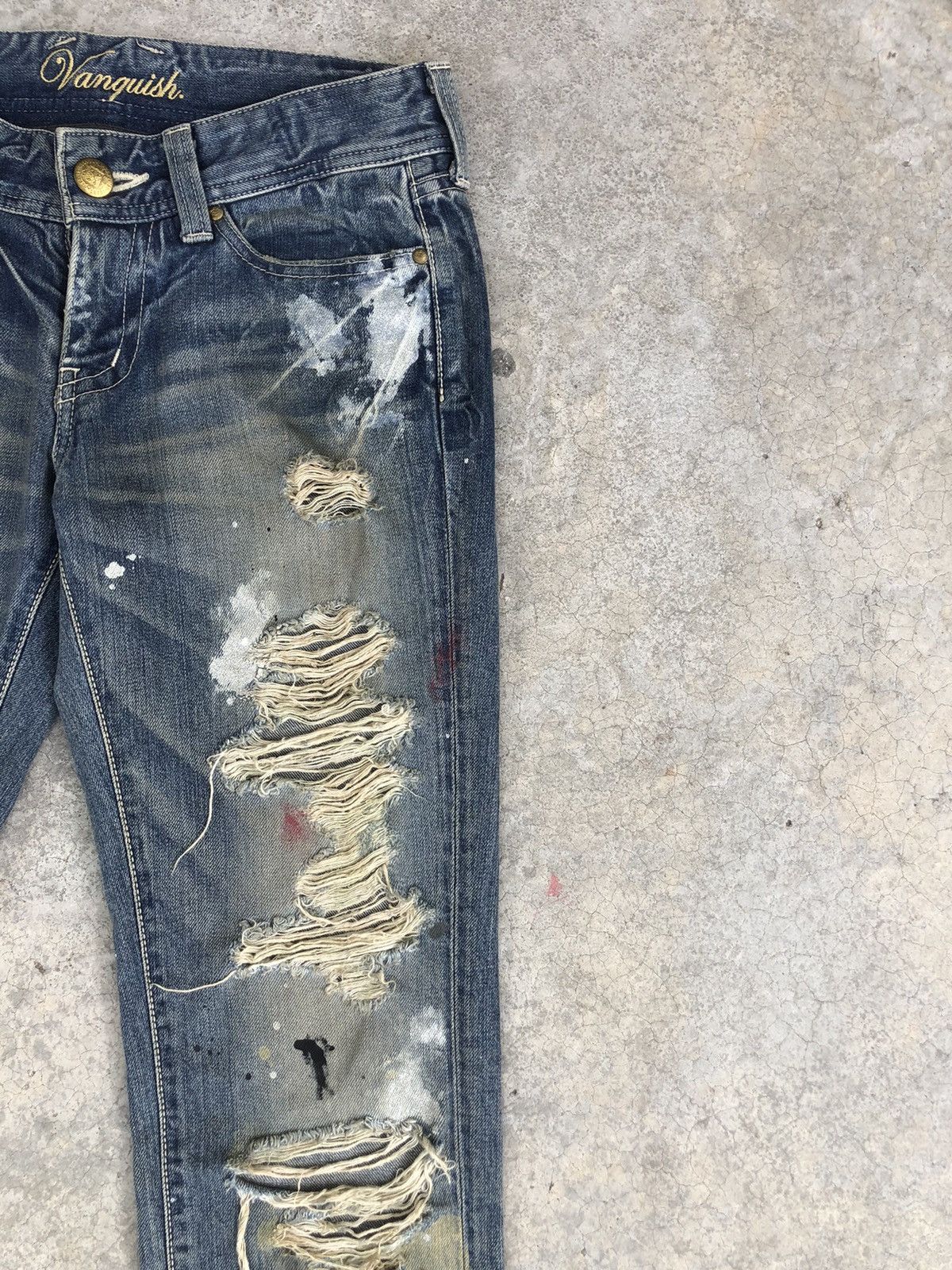 Vanquish Japanese Vanquish Distressed Jeans Slim Fit Size US 30 / EU 46 - 5 Thumbnail