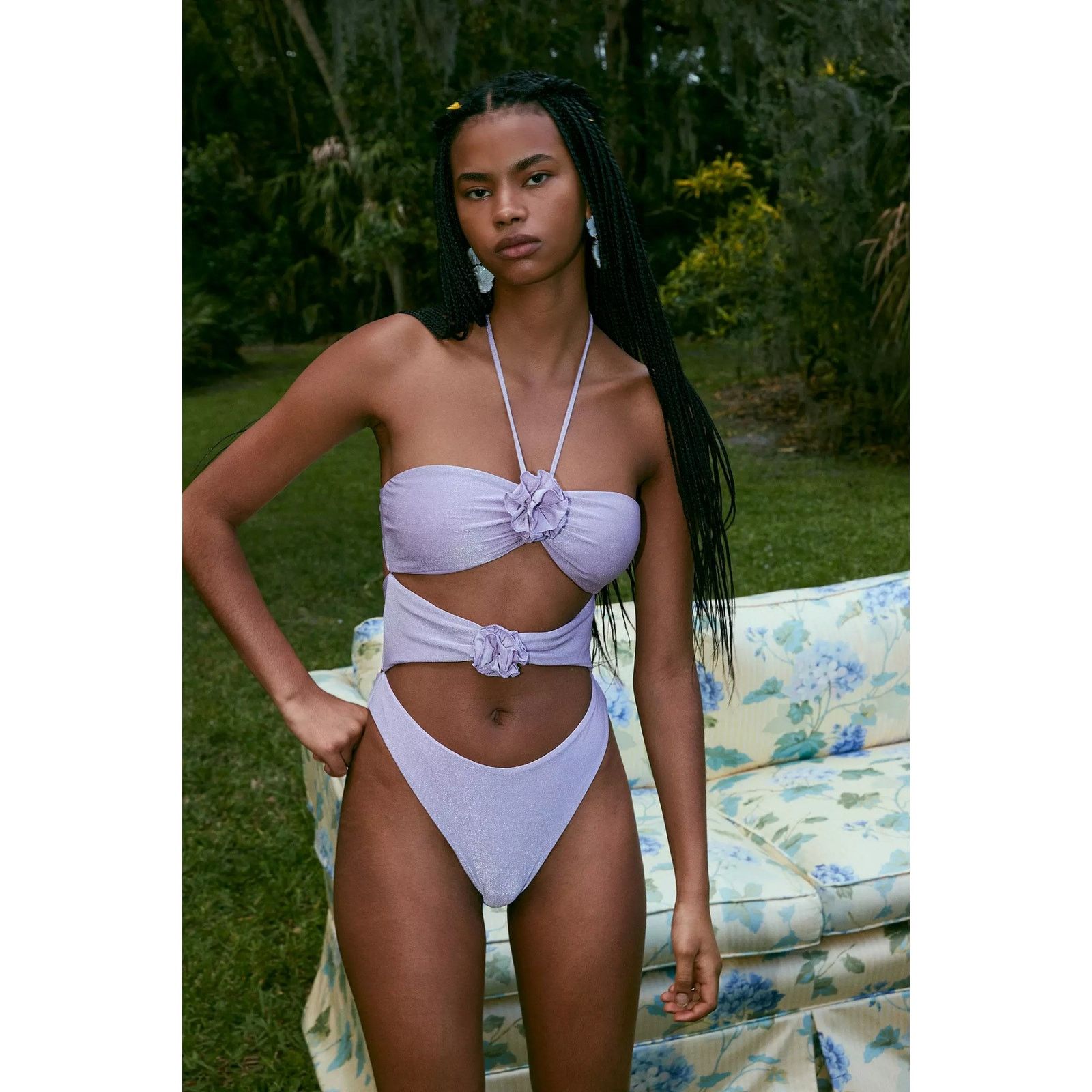 Urban Outfitters New Capittana Josefina One Piece Swimsuit $210 LARGE Lila Size L / US 10 / IT 46 - 1 Thumbnail