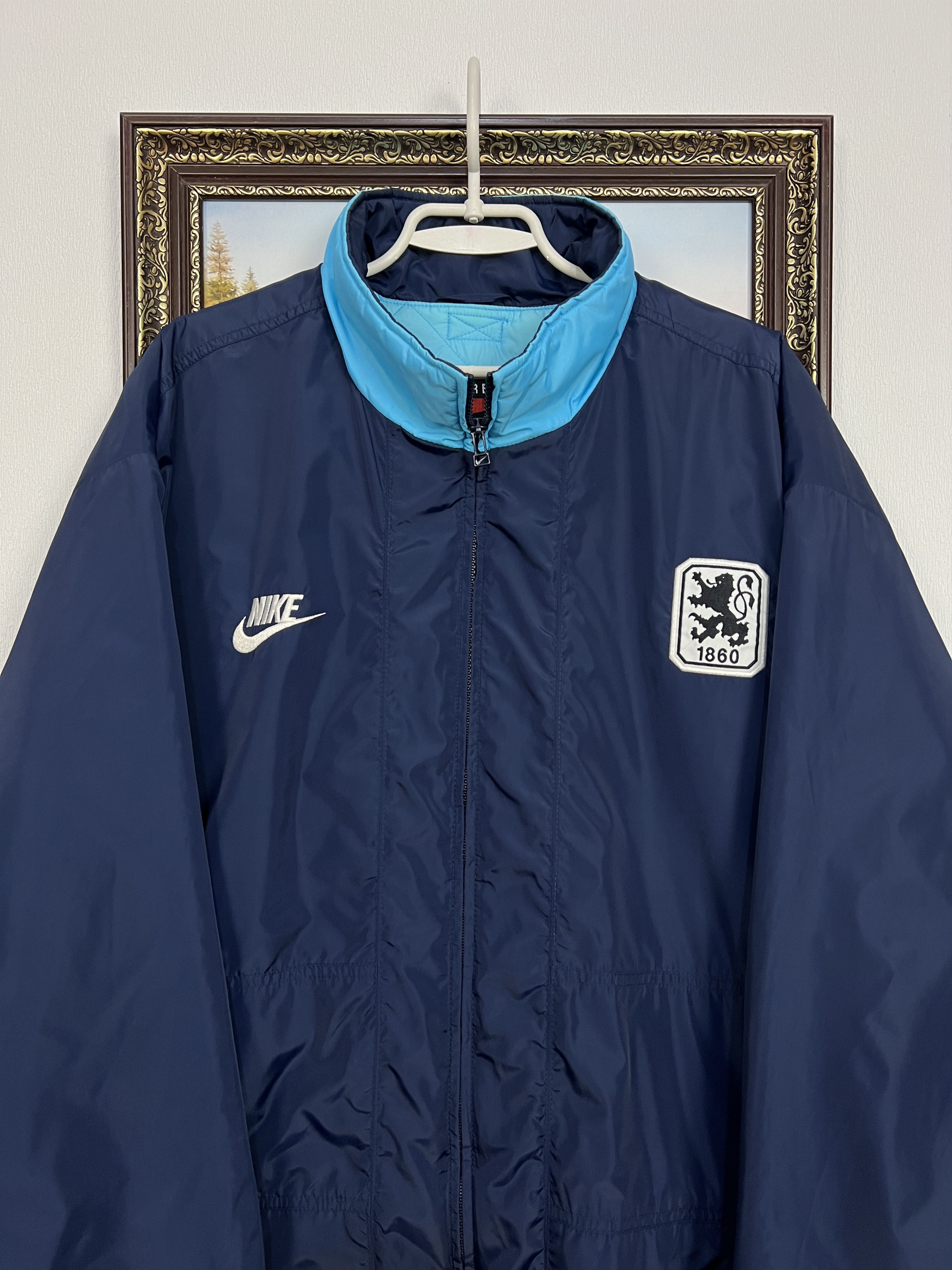 Nike Vintage 90's Nike 1860 Munich Munchen Football Jacket Soccer Size US XXL / EU 58 / 5 - 2 Thumbnail