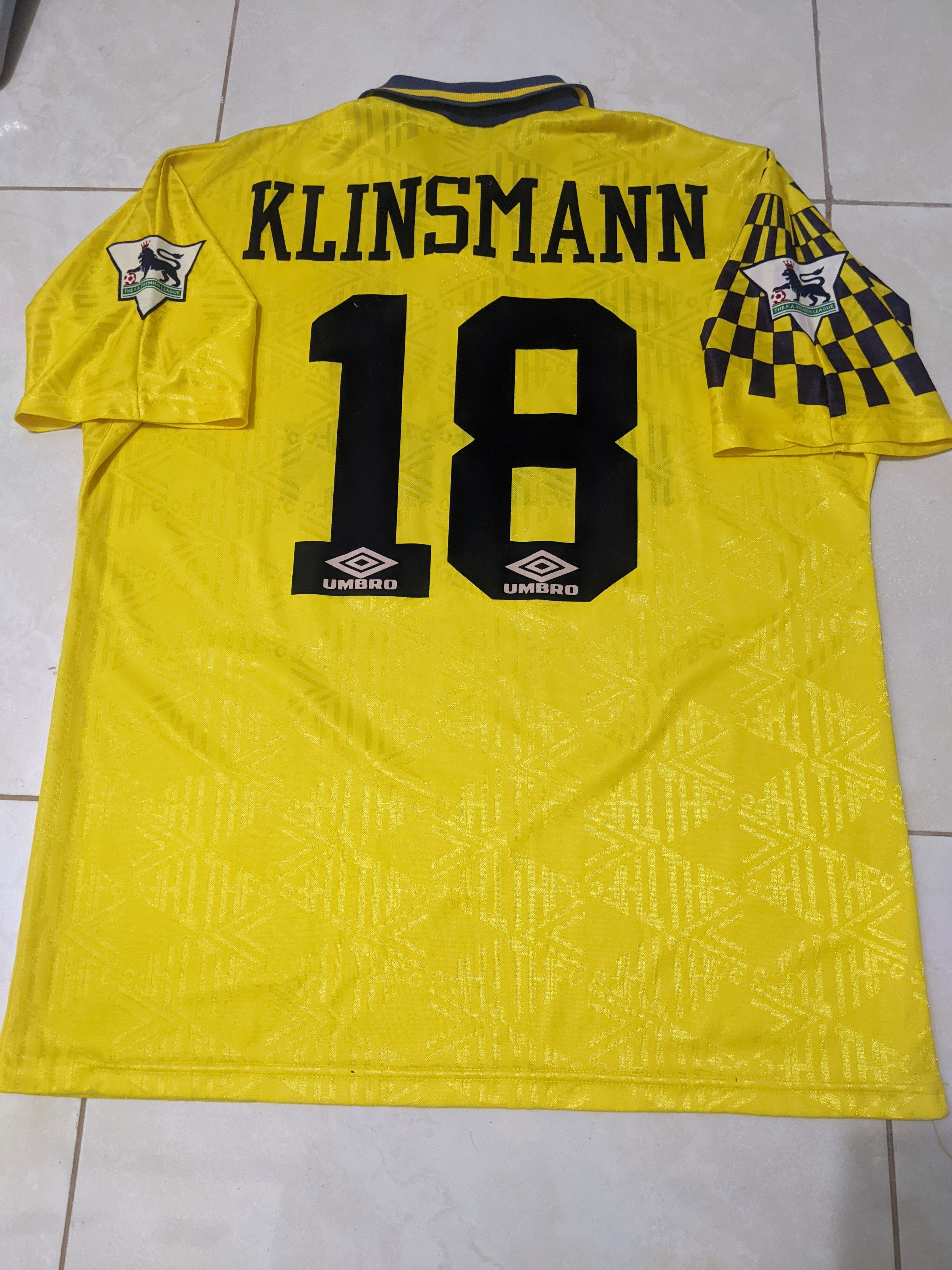 Umbro Jersey Tottenham Hotspur 1991 away klinsmann football shirt Size US L / EU 52-54 / 3 - 2 Thumbnail