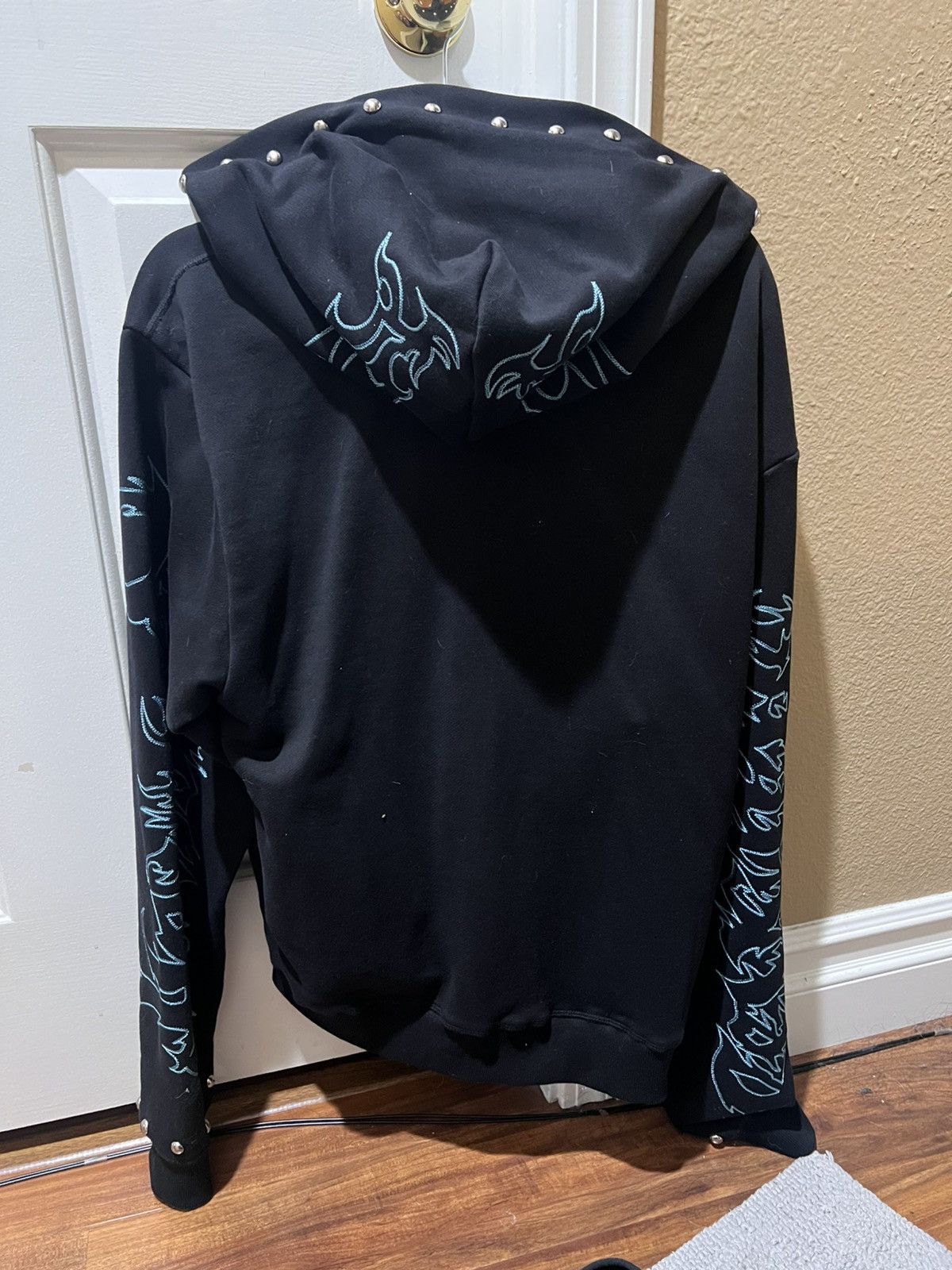 Revenge Revenge Embroidered Tribal Zip Up Skull Hoodie Black Size US S / EU 44-46 / 1 - 4 Thumbnail