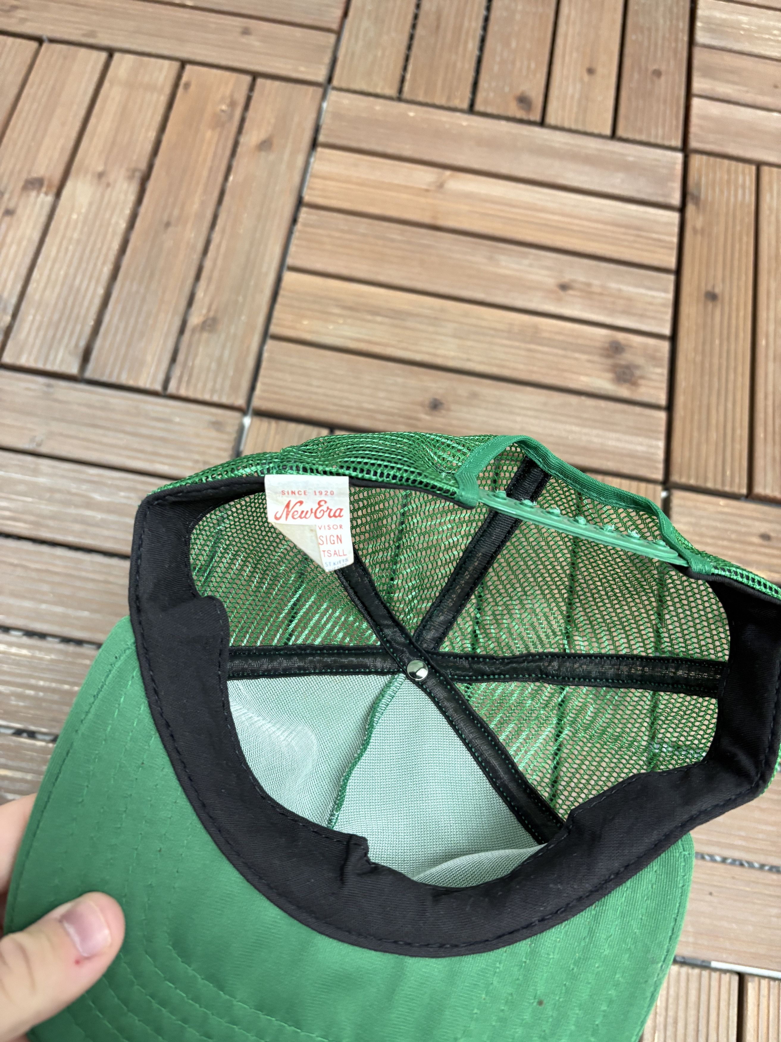 New Era × Vintage Amish Country Vintage Green Trucker Snap Back Hat Size ONE SIZE - 6 Thumbnail