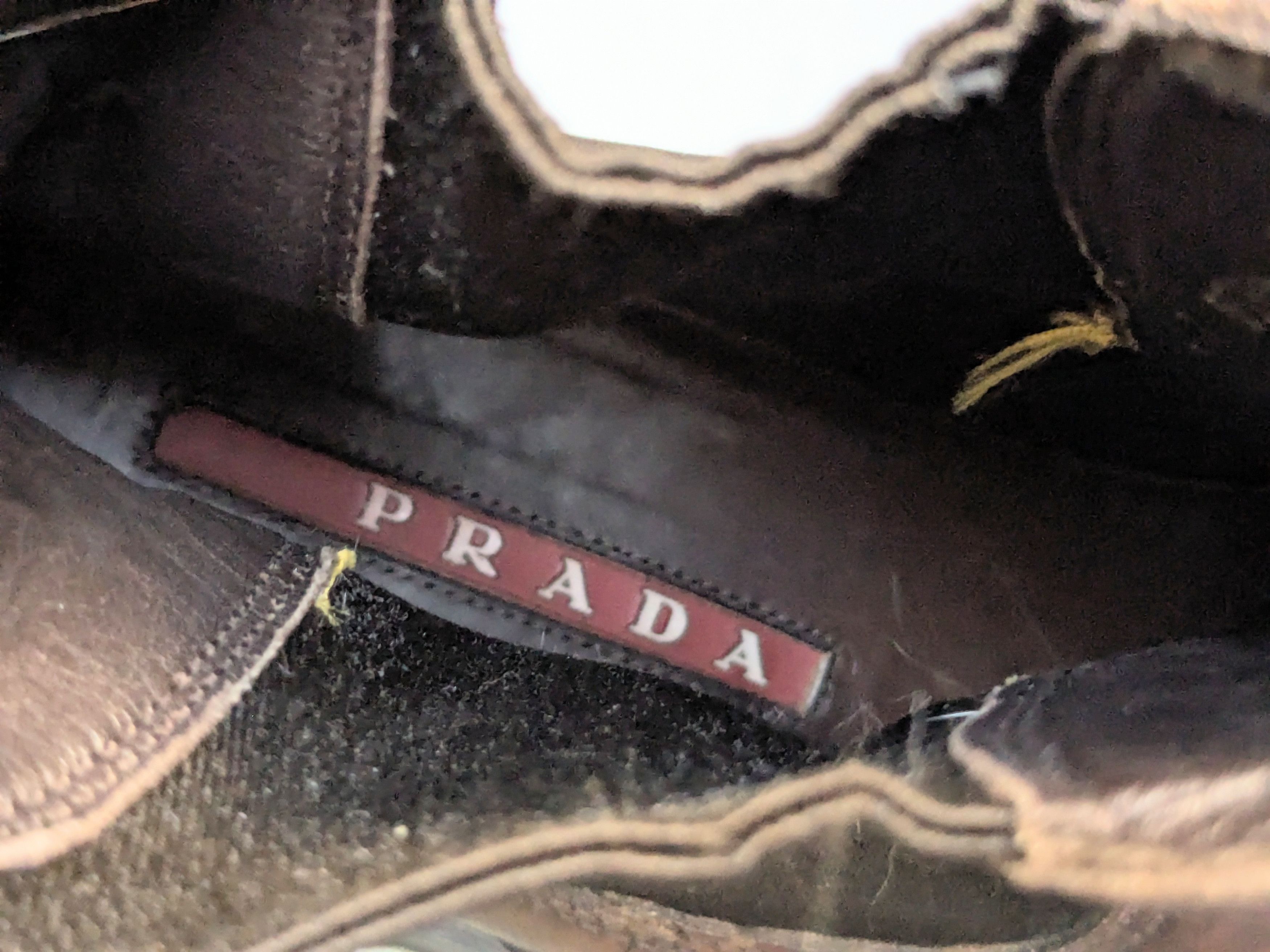 Prada Brixxen Chelsea Boots Brown 9 Leather Chunky Platform Y2K Size US 9 / EU 42 - 7 Thumbnail