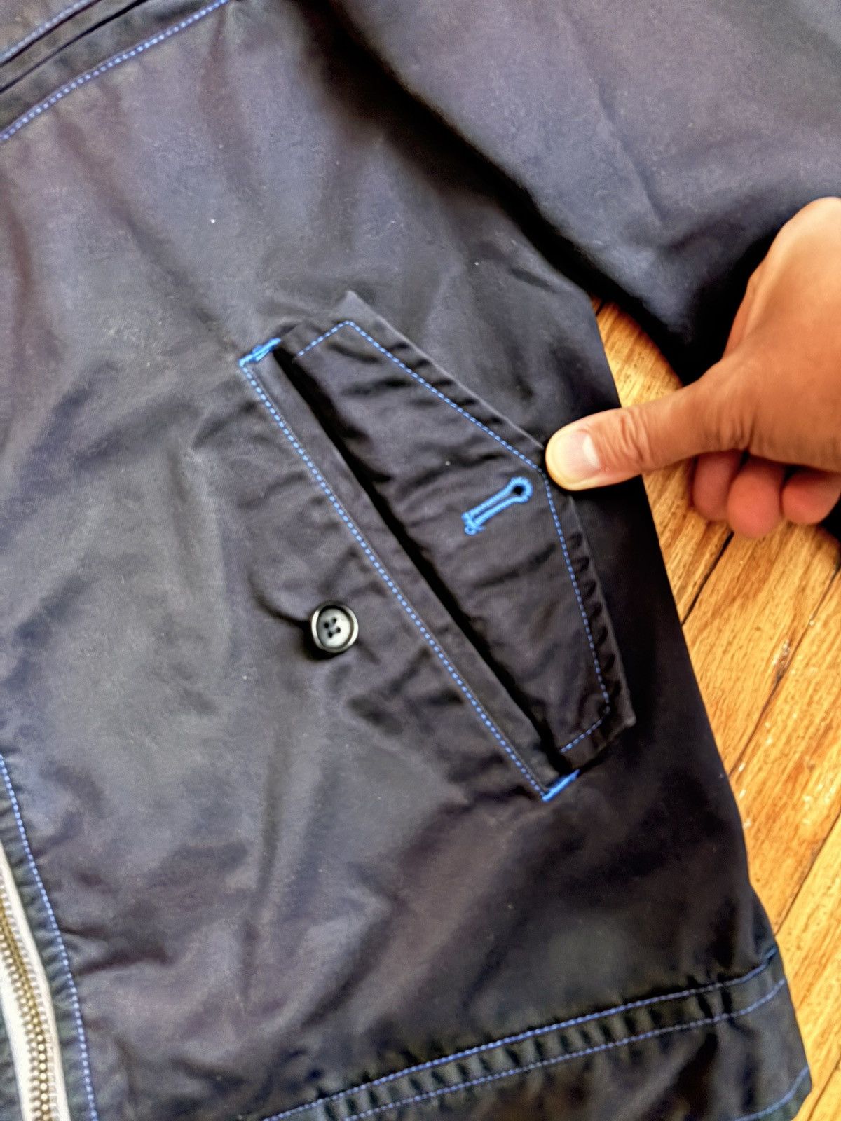 Comme des Garcons Homme Comme des Garcons Homme Blouson (Navy) Size US M / EU 48-50 / 2 - 4 Thumbnail