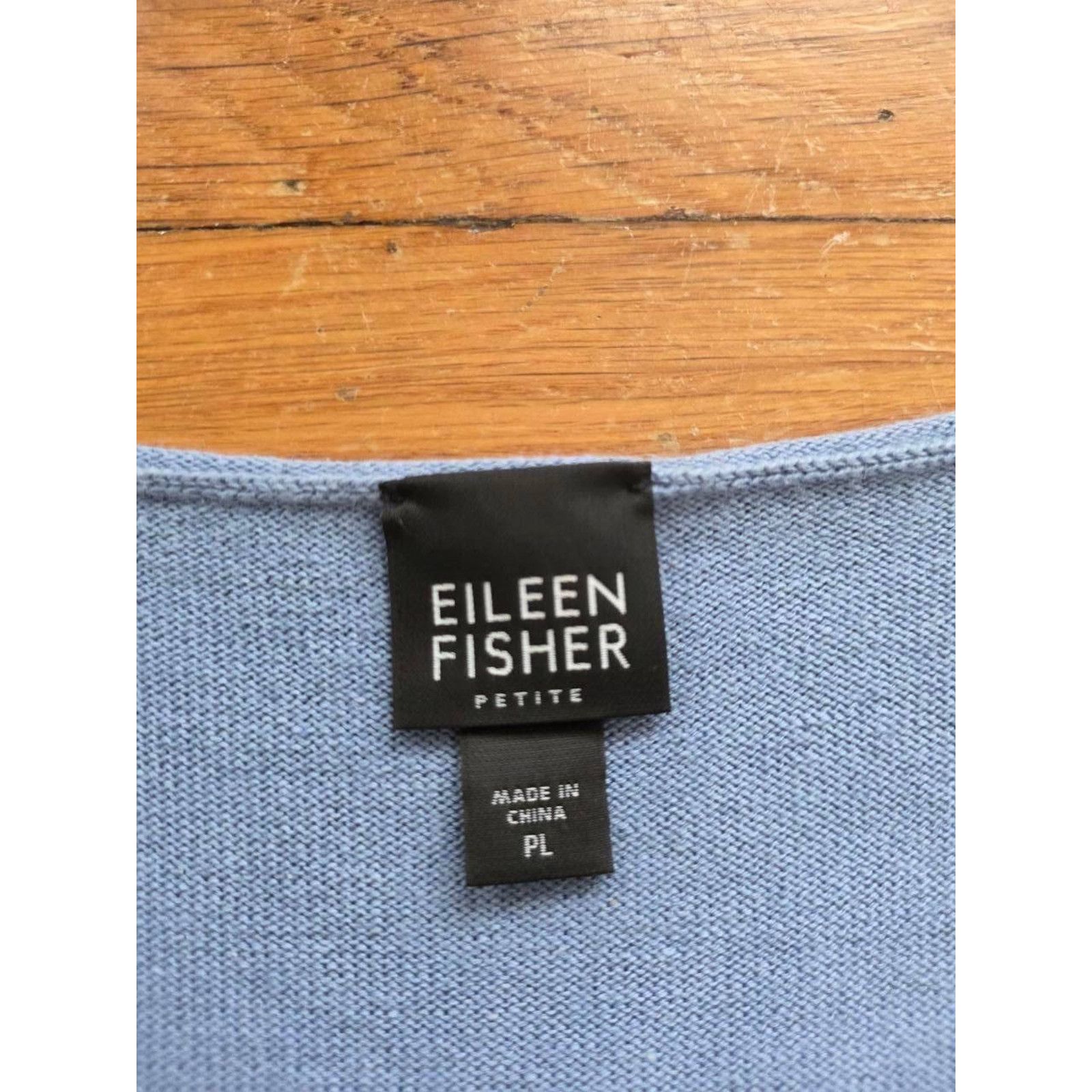 Eileen Fisher Eileen Fisher Sleeveless Silk Cashmere Blue Pet L A001079 Size L / US 10 / IT 46 - 5 Thumbnail