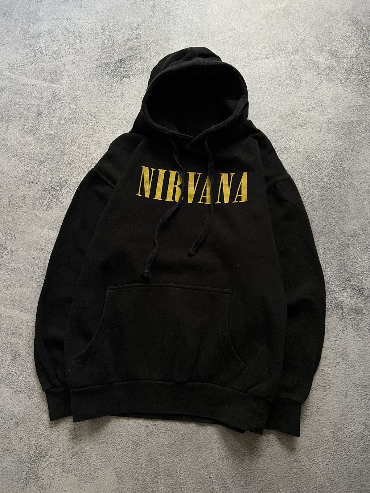 Band Tees × Nirvana × Vintage Vintage Y2k Nirvana Smile Big Logo Hoodie 00’s Size US L / EU 52-54 / 3 - 1 Thumbnail