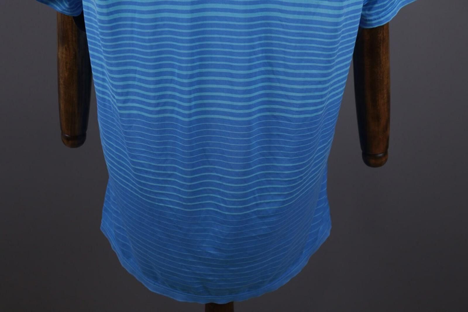 Nike Nike Golf Dri Fit Blue Striped Tennis Polo Shirt Size L Size US L / EU 52-54 / 3 - 12 Thumbnail