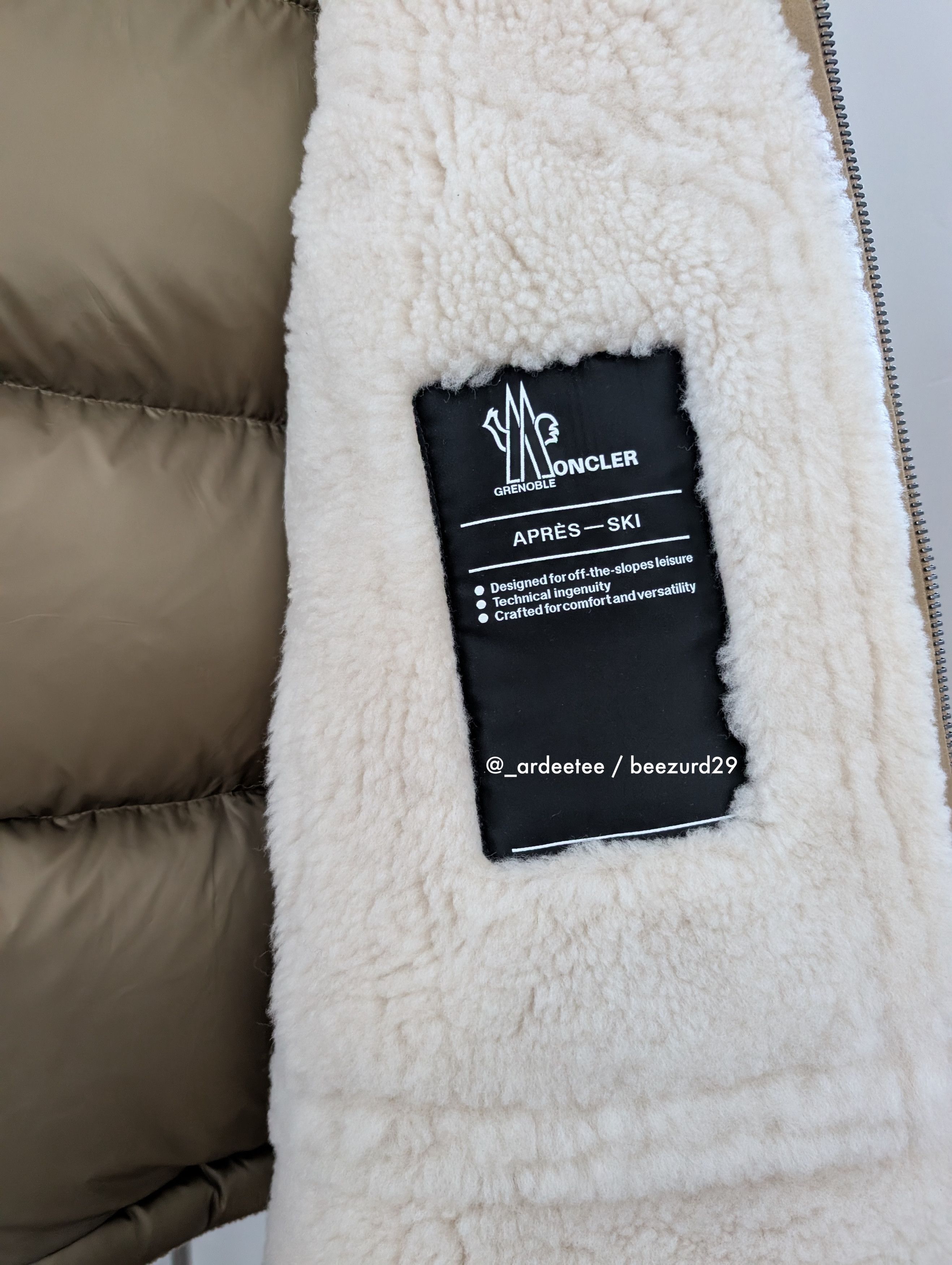 Moncler Grenoble *NEW* $8K SHEARLING LEATHER/DOWN ARGENS PUFFER JACKET Size US M / EU 48-50 / 2 - 15 Thumbnail