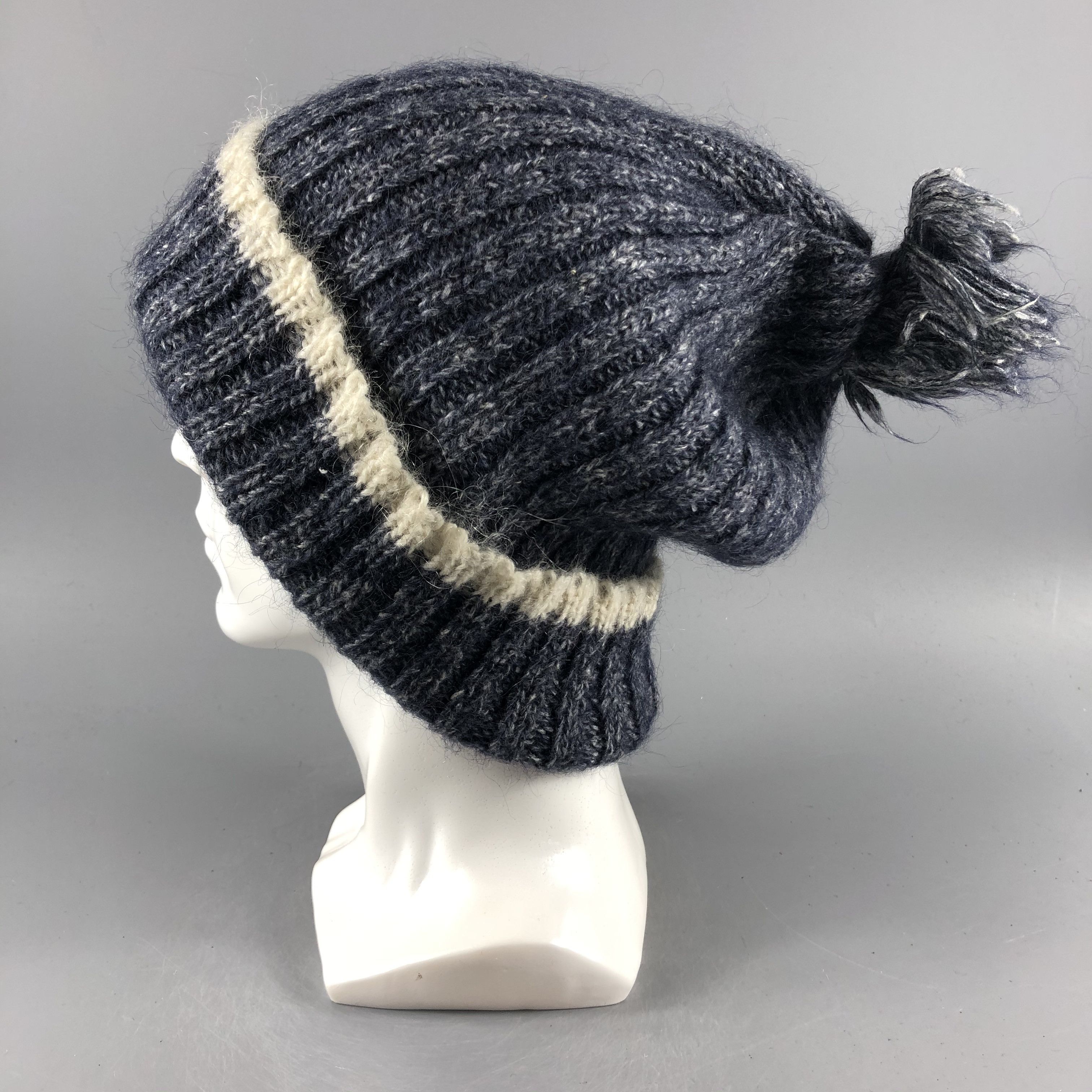 Other × Vintage Tout A Coup Ribbed Beanie Snow Hat Snow Cap -D735 Size ONE SIZE - 1 Thumbnail