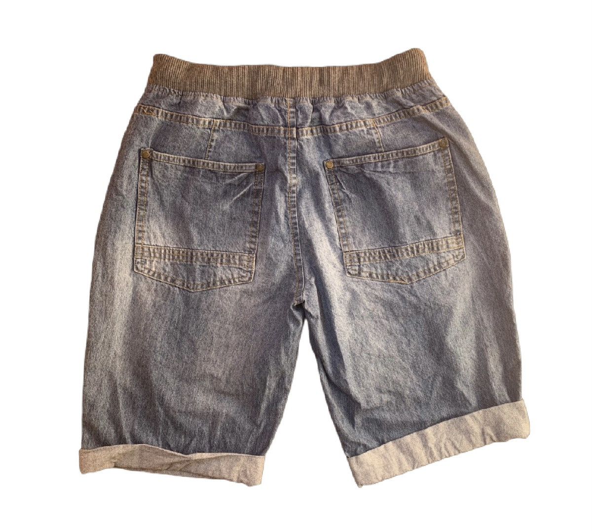 Vintage Vintage SoCal & Co. Blue Cargo Shorts – Rare 2010s Surfwear Size US 37 - 2 Thumbnail