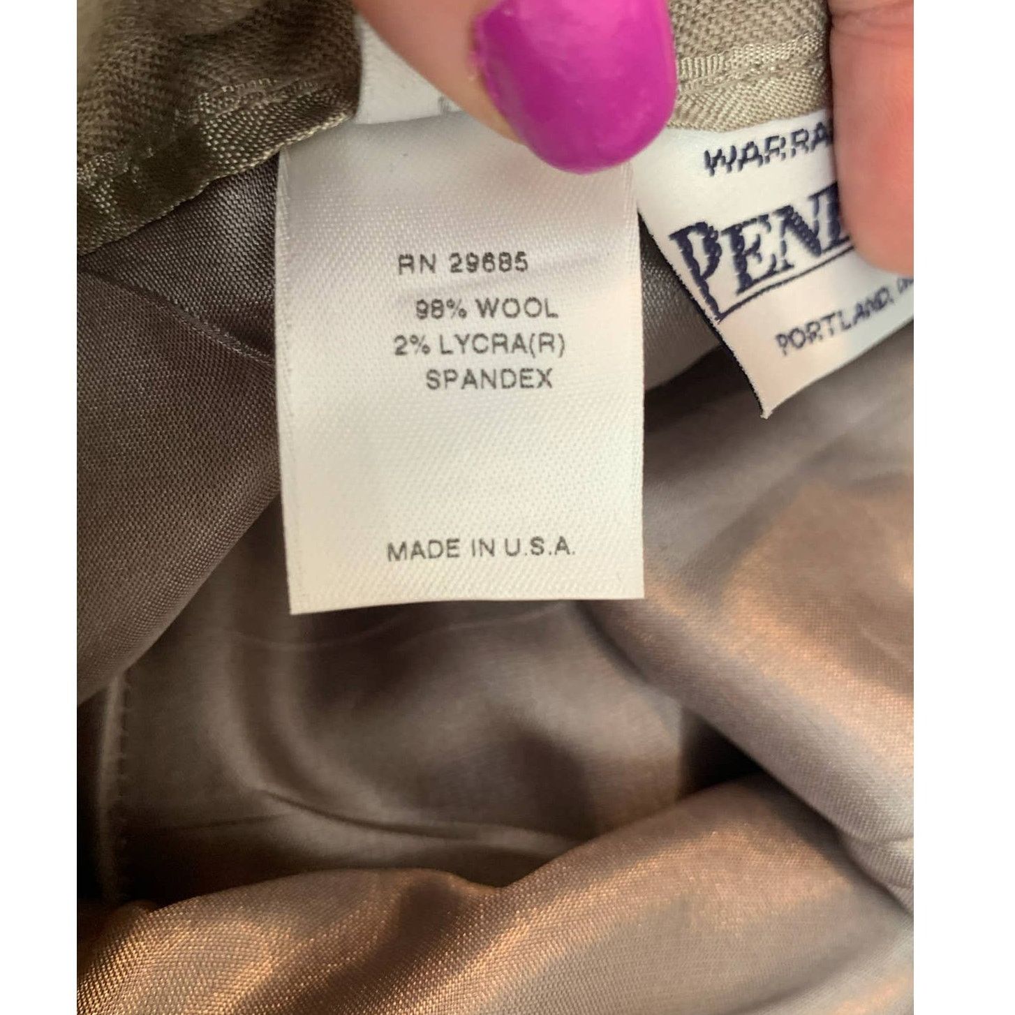 Pendleton Pendleton beige wool straight legs dress pants size 6 Size 28" / US 6 / IT 42 - 5 Thumbnail