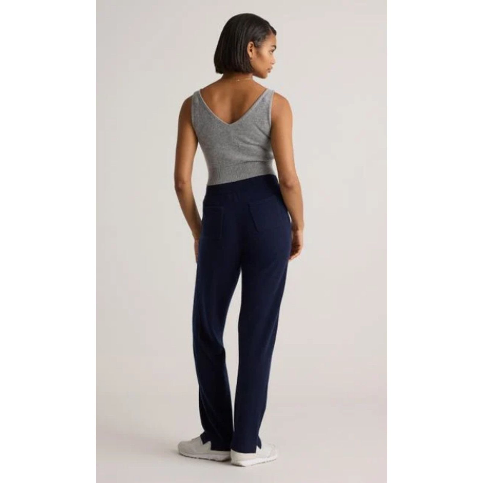 Quince Copied - Quince Cashmere Straight Leg Pants Navy XL NWT Size 30" / US 8 / IT 44 - 4 Thumbnail