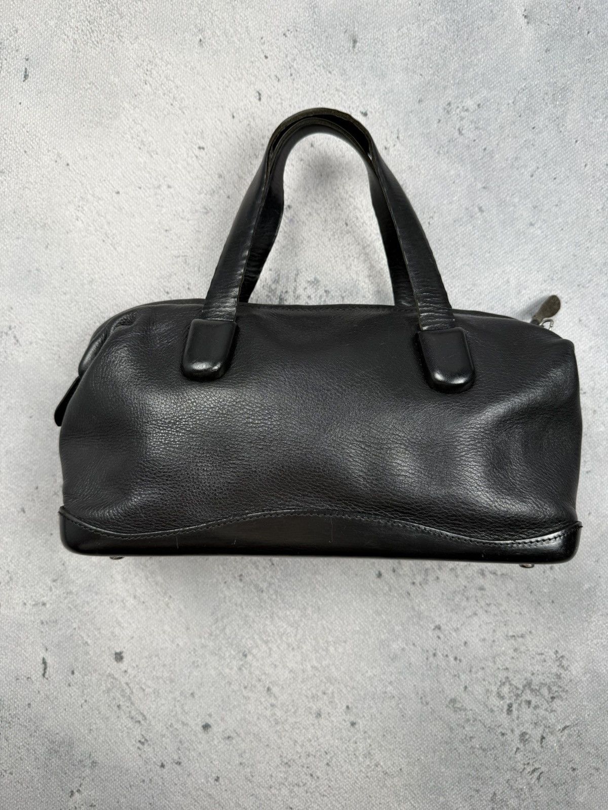 Other Plinio Visona Black Italian Leather Mini Boston Satchel Bag Size ONE SIZE - 3 Thumbnail