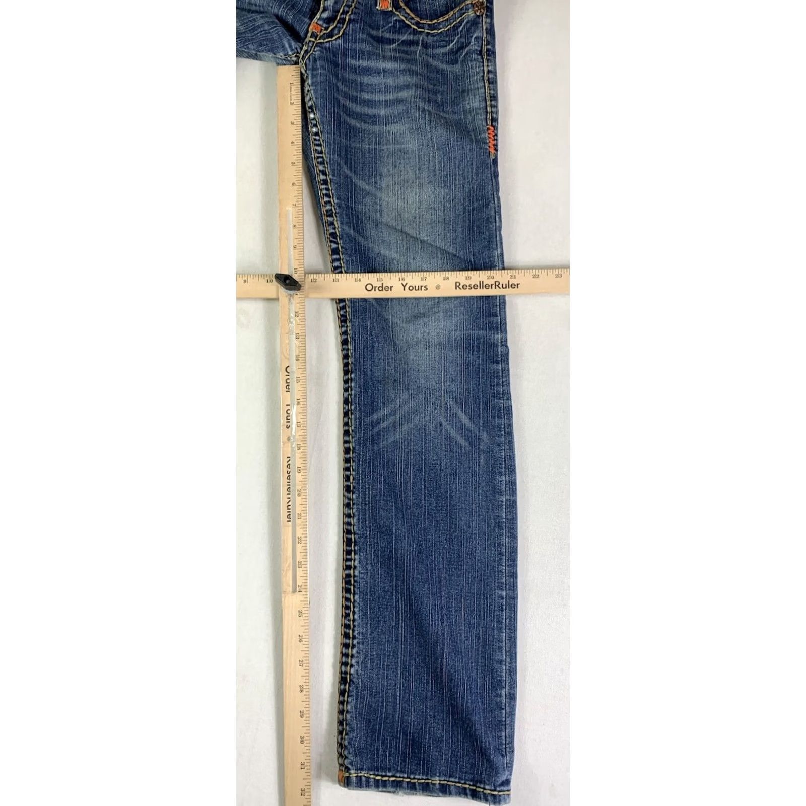 True Religion VINTAGE True Religion Joey Jeans Women's 26 Blue Cotton Denim USA 29x32 Size 26" / US 2 / IT 38 - 6 Thumbnail
