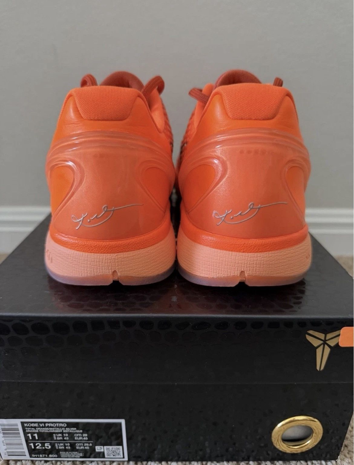 Nike Kobe 6 Total Orange Size US 11 / EU 44 - 9 Thumbnail