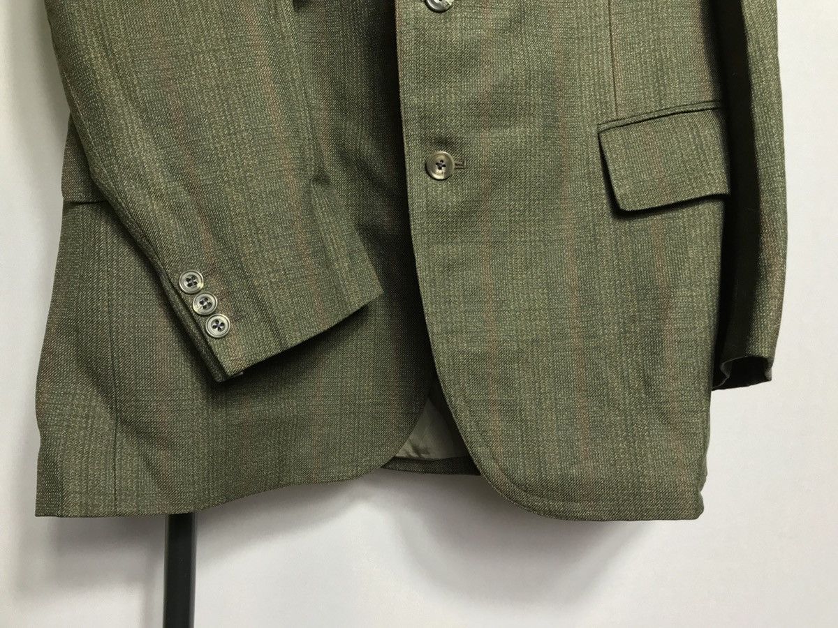 Other Burberrys London Dress Jacket Mens Green Wool Classic Size 42R - 4 Thumbnail