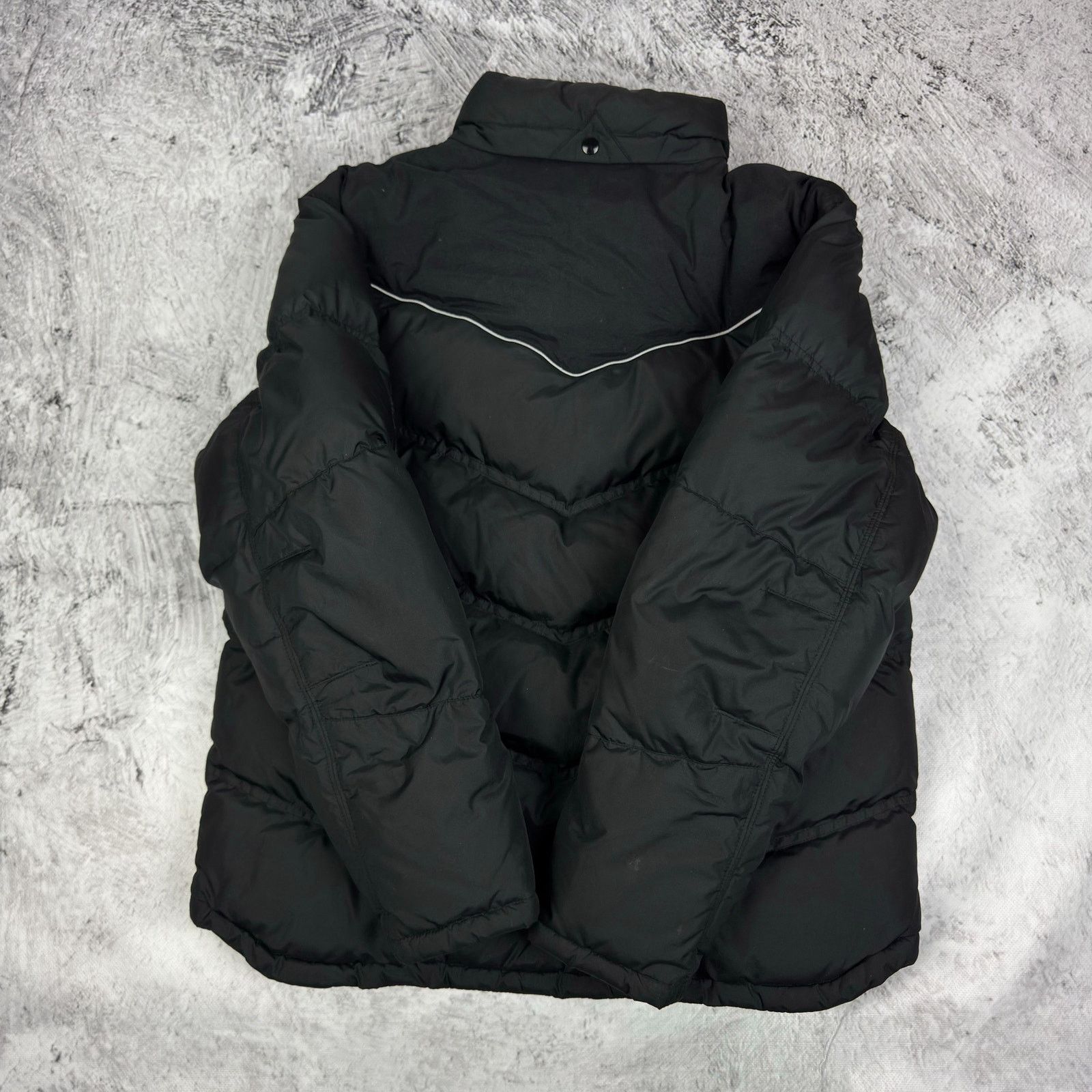 Nike Nike Womens Black White Swoosh Duck Down Puffer Jacket Large Size L / US 10 / IT 46 - 8 Thumbnail