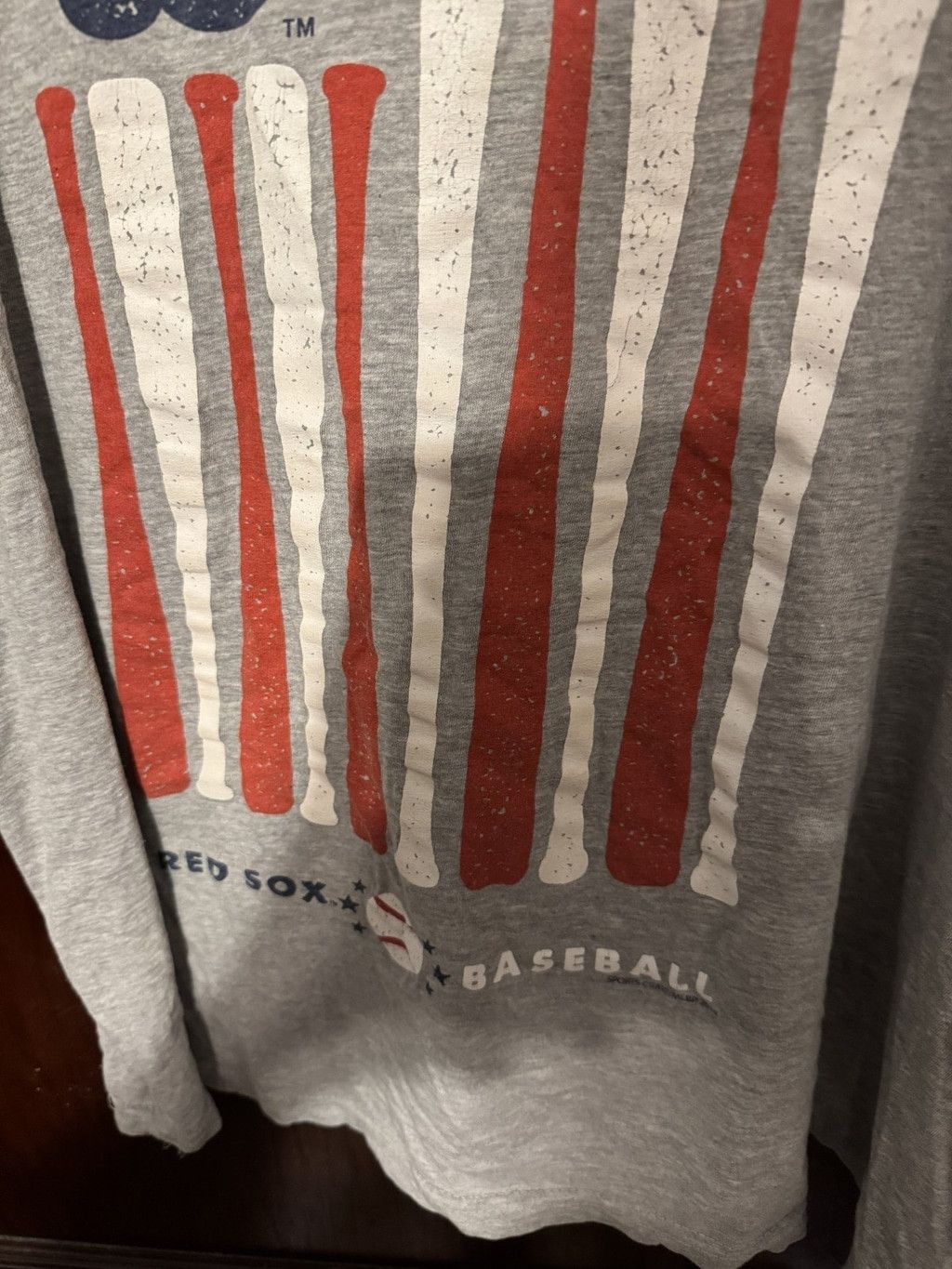 The Unbranded Brand Boston Red Sox Short Sleeve Bat Tee Men's XL Gray Size US XL / EU 56 / 4 - 4 Thumbnail