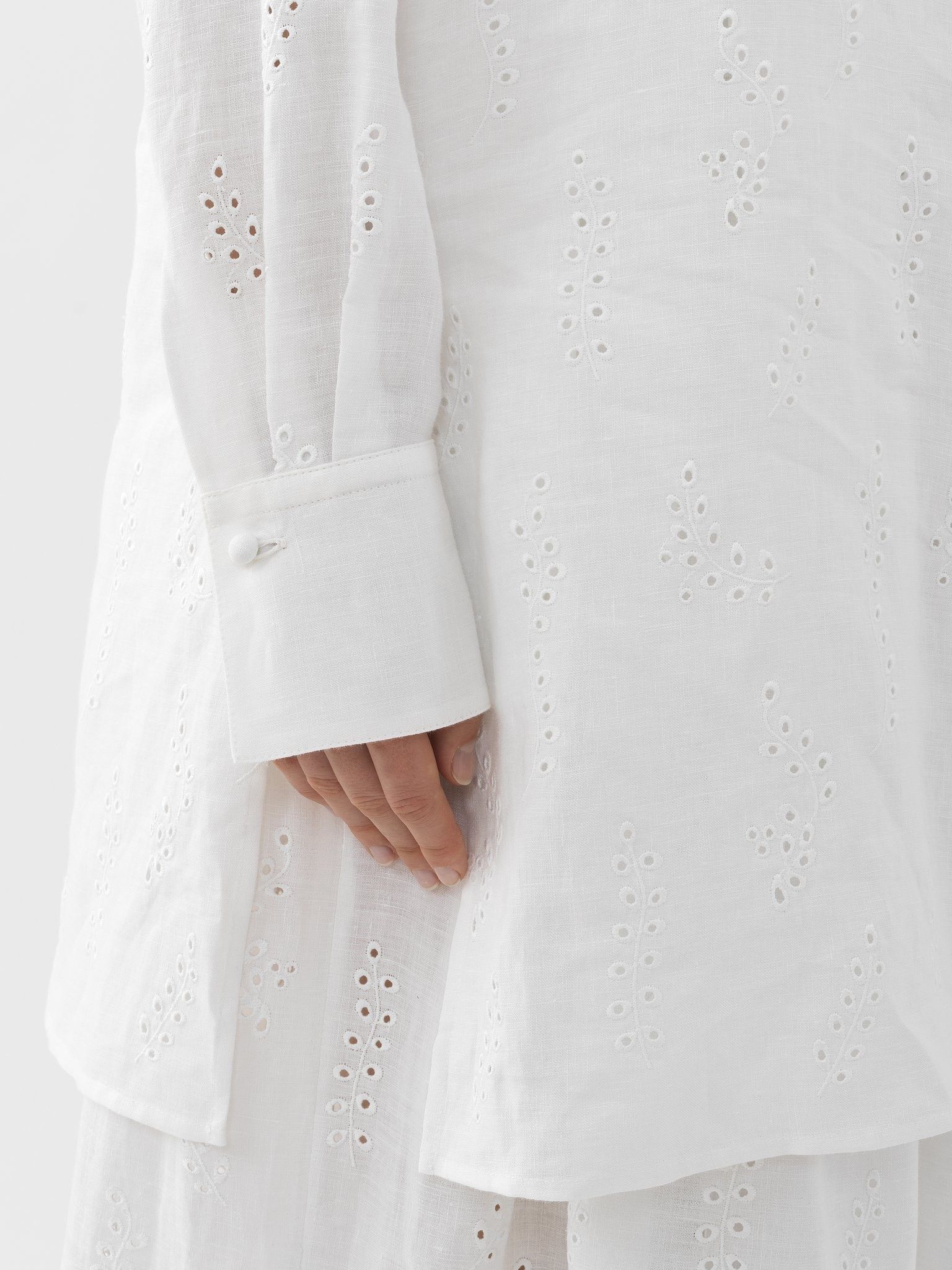 Chloe o1loc1c0425 CHC23 Shirt in Iconic Milk Size M / US 6-8 / IT 42-44 - 5 Thumbnail