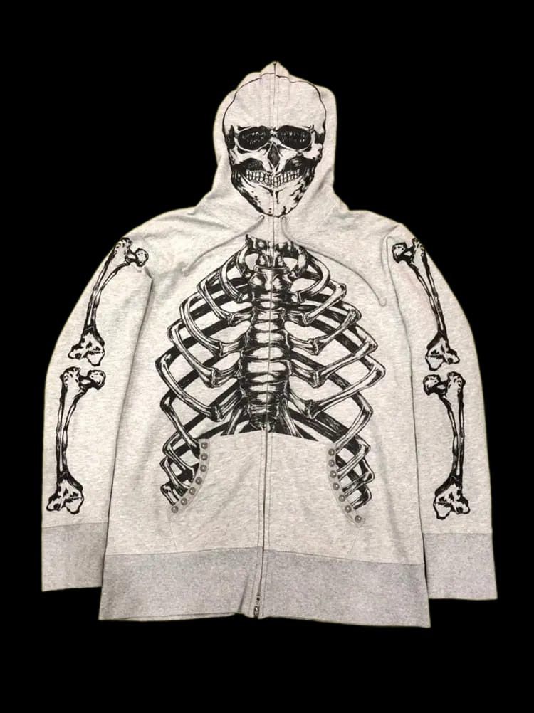 Japanese Brand Glad News Skeleton Ifsixwasnine Hoodie Size US M / EU 48-50 / 2 - 1 Thumbnail