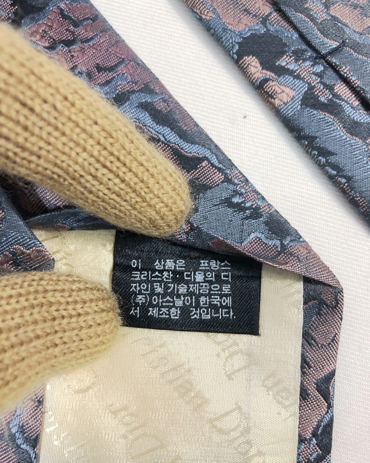 Christian Dior Monsieur Rare Vintage Christian Dior Monsieur Silk Tie Size ONE SIZE - 9 Thumbnail