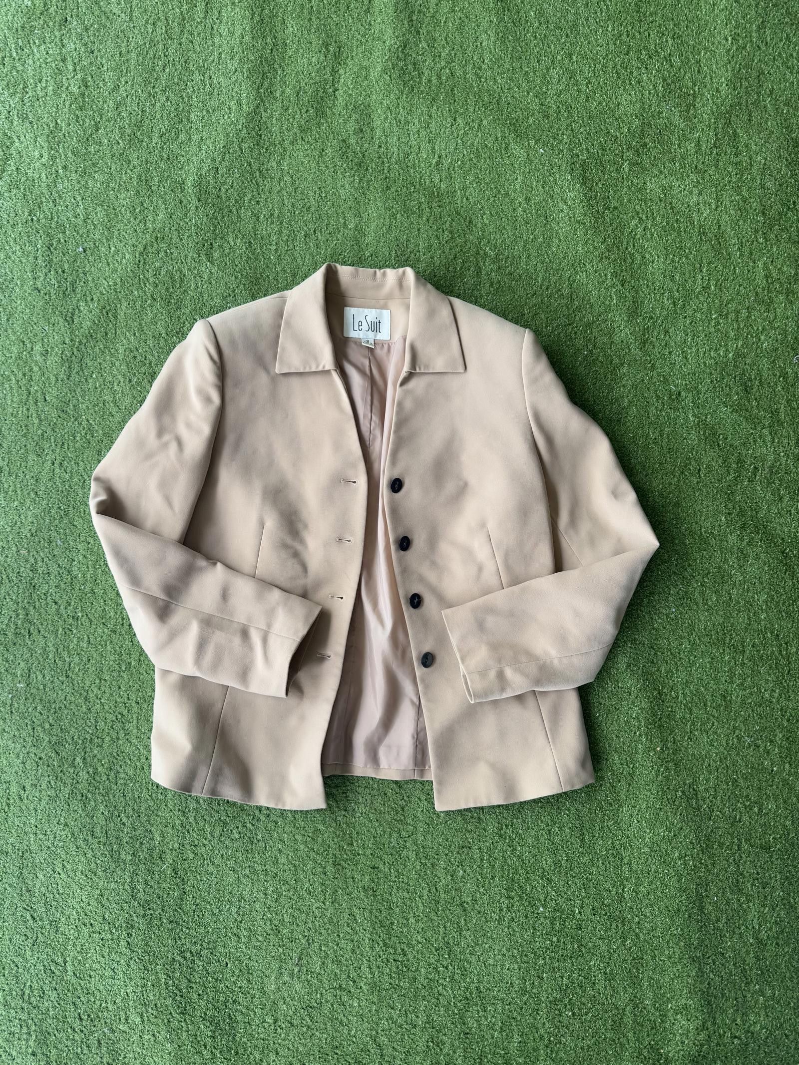 Subtle Le Nguyen Le Suit Elegant Beige Blazer Size ONE SIZE - 1 Thumbnail