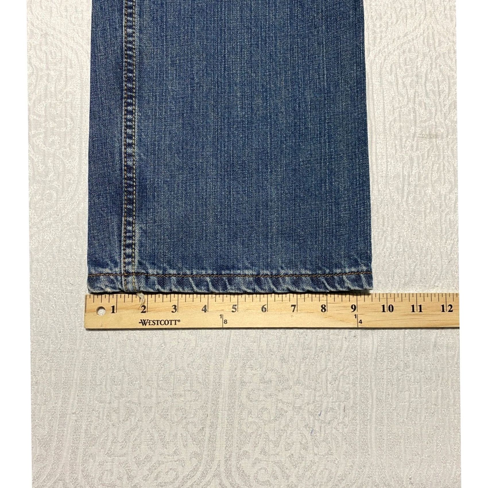 Lee Lee Premium Select Relaxed Fit Jeans Mens 38x32 Medium Wash Blue 5-Pocket Denim Straight Leg Size US 38 / EU 54 - 7 Thumbnail