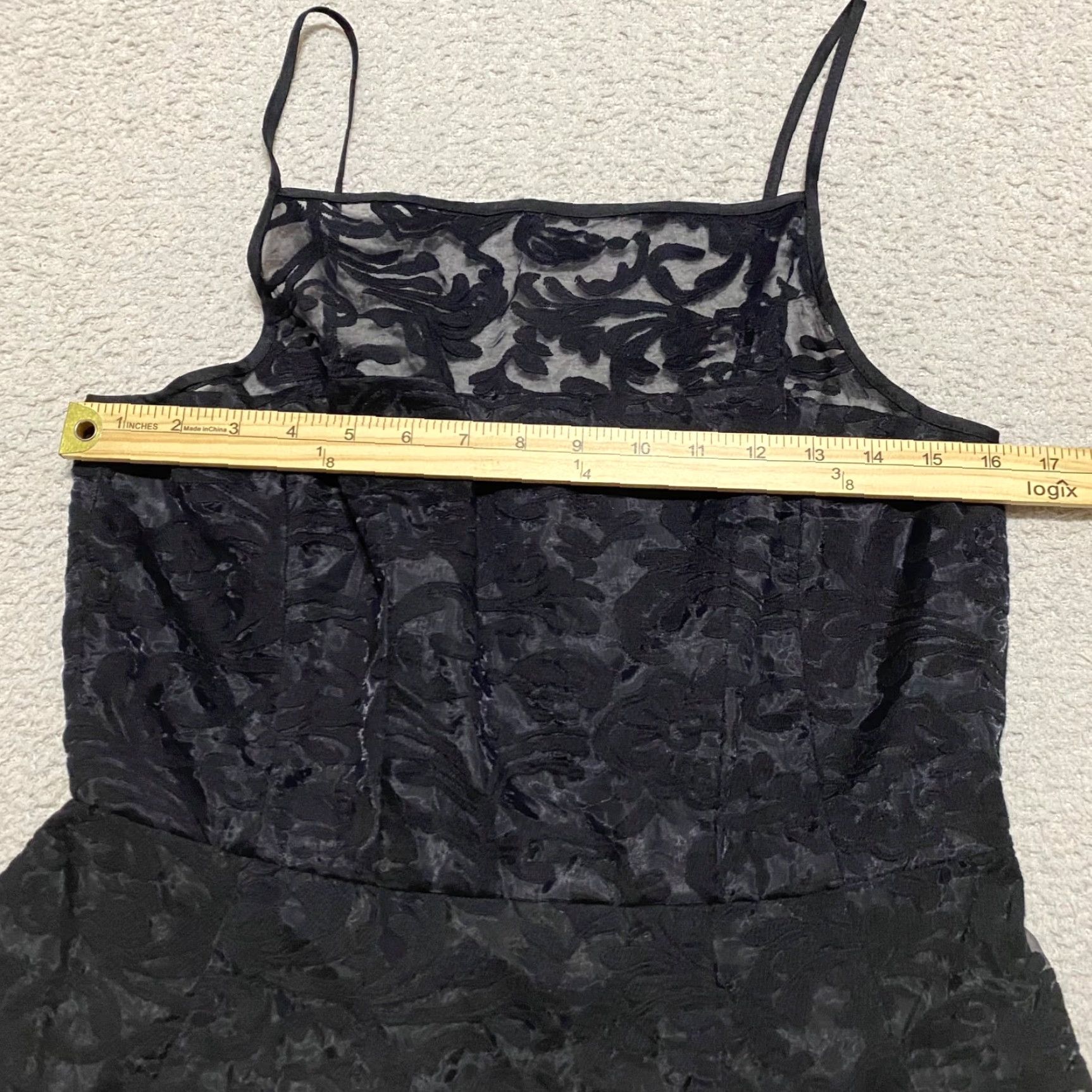Calvin Klein Calvin Klein Dress Womens sz 10 Black Floral Lace Lined Sleeveless A-Line Size L / US 10 / IT 46 - 5 Thumbnail