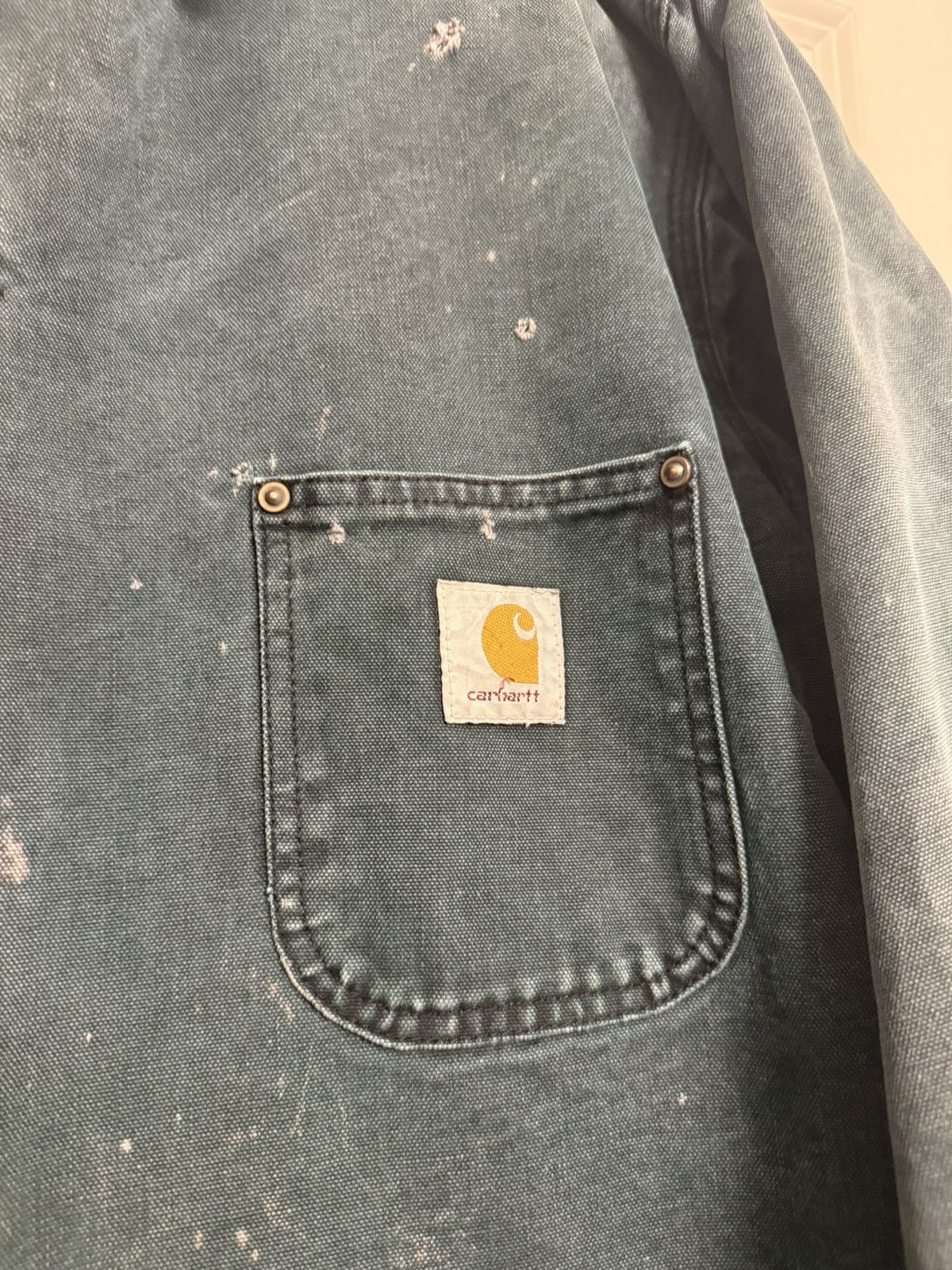 Carhartt Vintage Carhartt Chore Jacket Faded Spruce Green XL Size US XL / EU 56 / 4 - 3 Thumbnail