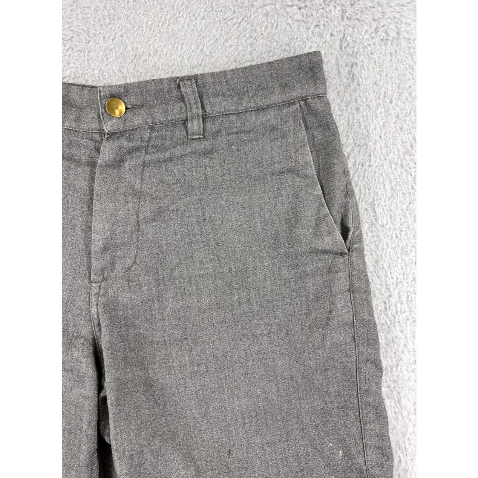 Vintage DC Shoes Shorts Mens 30 Gray Herringbone Twill Polyester Blend Skate Skateboard Size US 30 / EU 46 - 6 Thumbnail