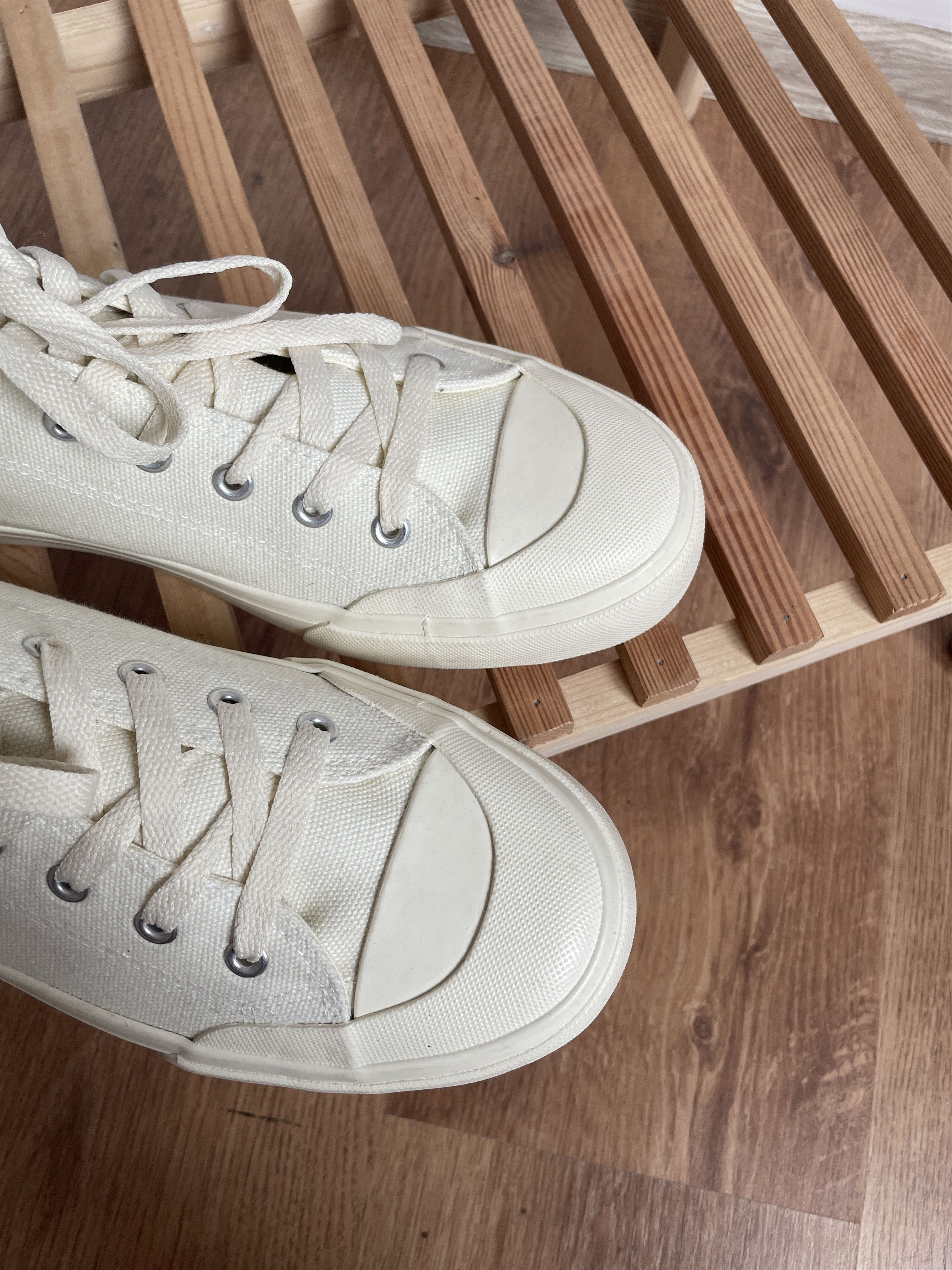 The Stronghold The Stronghold SS 22 White Canvas Trainers Size US 11 / EU 44 - 5 Thumbnail