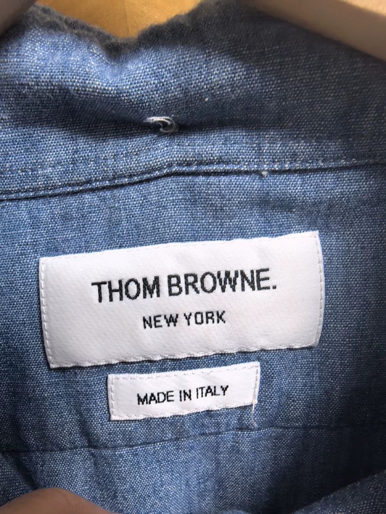 Thom Browne thom browne Sleeve-marked shirt 2503-Nextarrow Size US XL / EU 56 / 4 - 5 Thumbnail