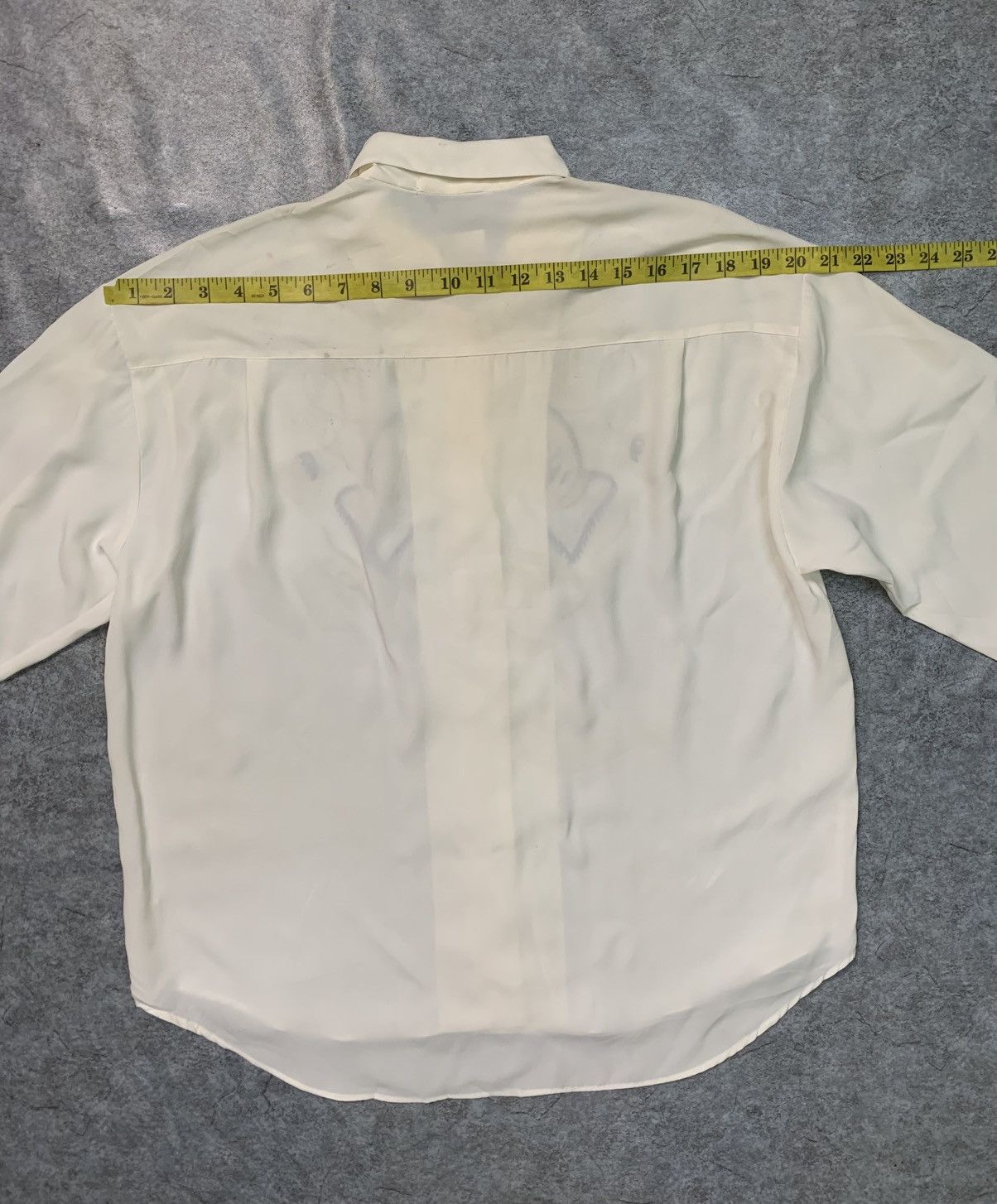 Vintage Rate Design Vintage Curve Long-Sleeved Button-Down Blouse Size L / US 10 / IT 46 - 9 Thumbnail