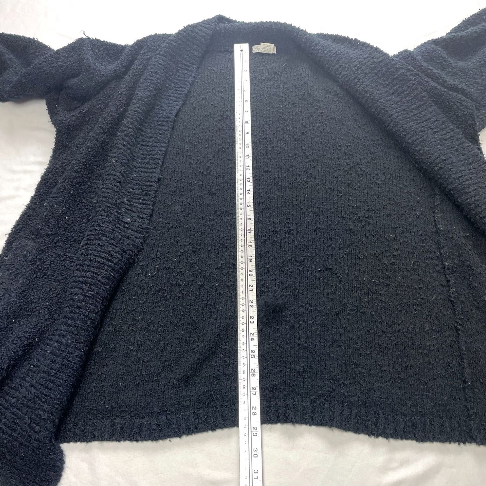 Gloria Vanderbilt Gloria Vanderbilt Sweater Cardigan Womens M Black Open 100% Acrylic Knit Classic Vintage No Size M / US 6-8 / IT 42-44 - 2 Thumbnail