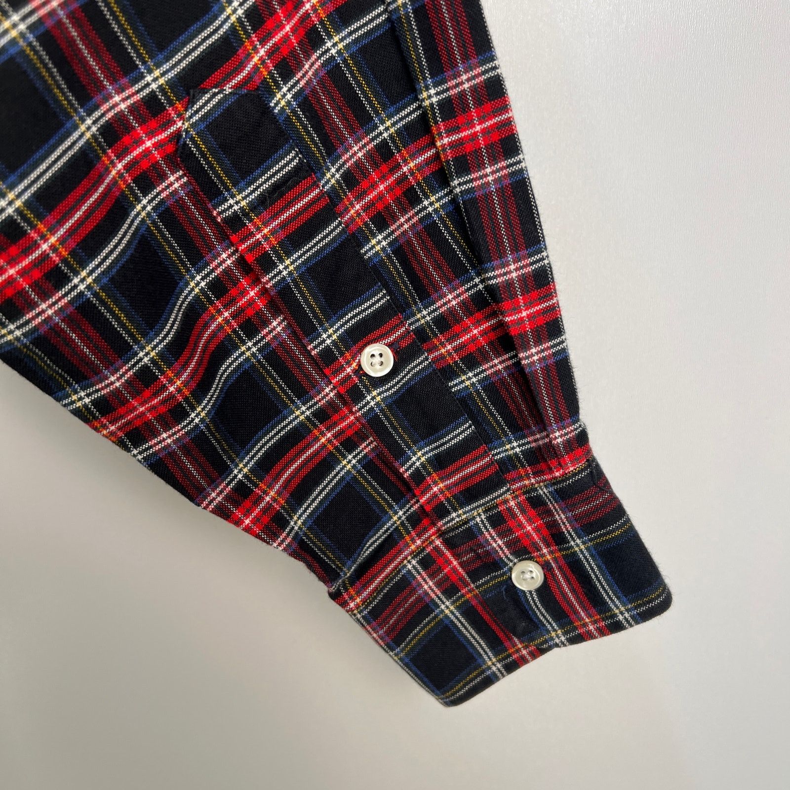 Lauren Ralph Lauren × Vintage Lauren Ralph Lauren Black Plaid Button Down Shirt Size US L / EU 52-54 / 3 - 6 Thumbnail