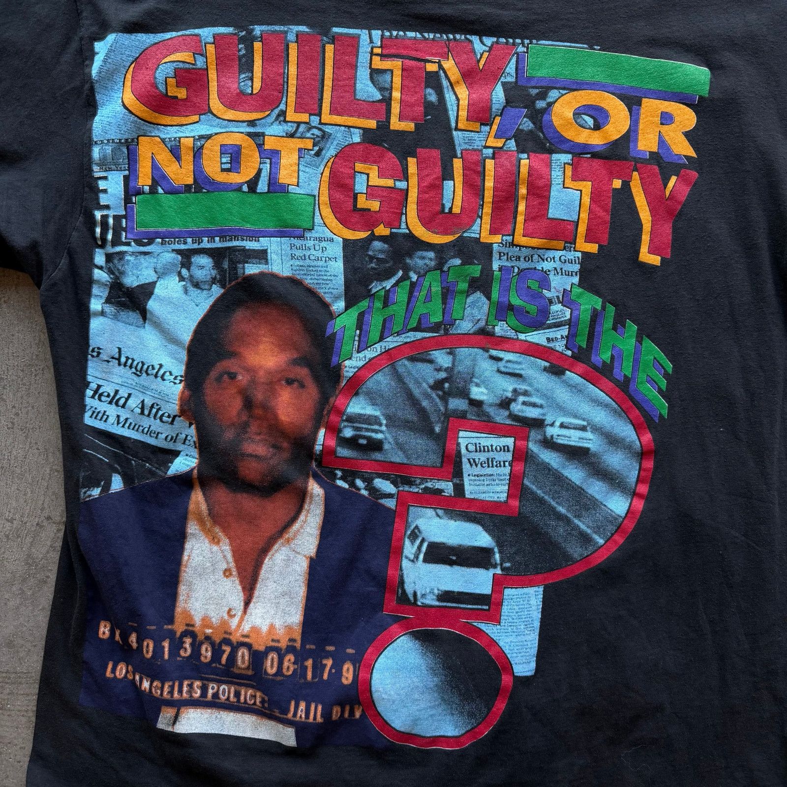 Vintage Vintage 1995 OJ Simpson Rap Tee Size US XL / EU 56 / 4 - 4 Thumbnail