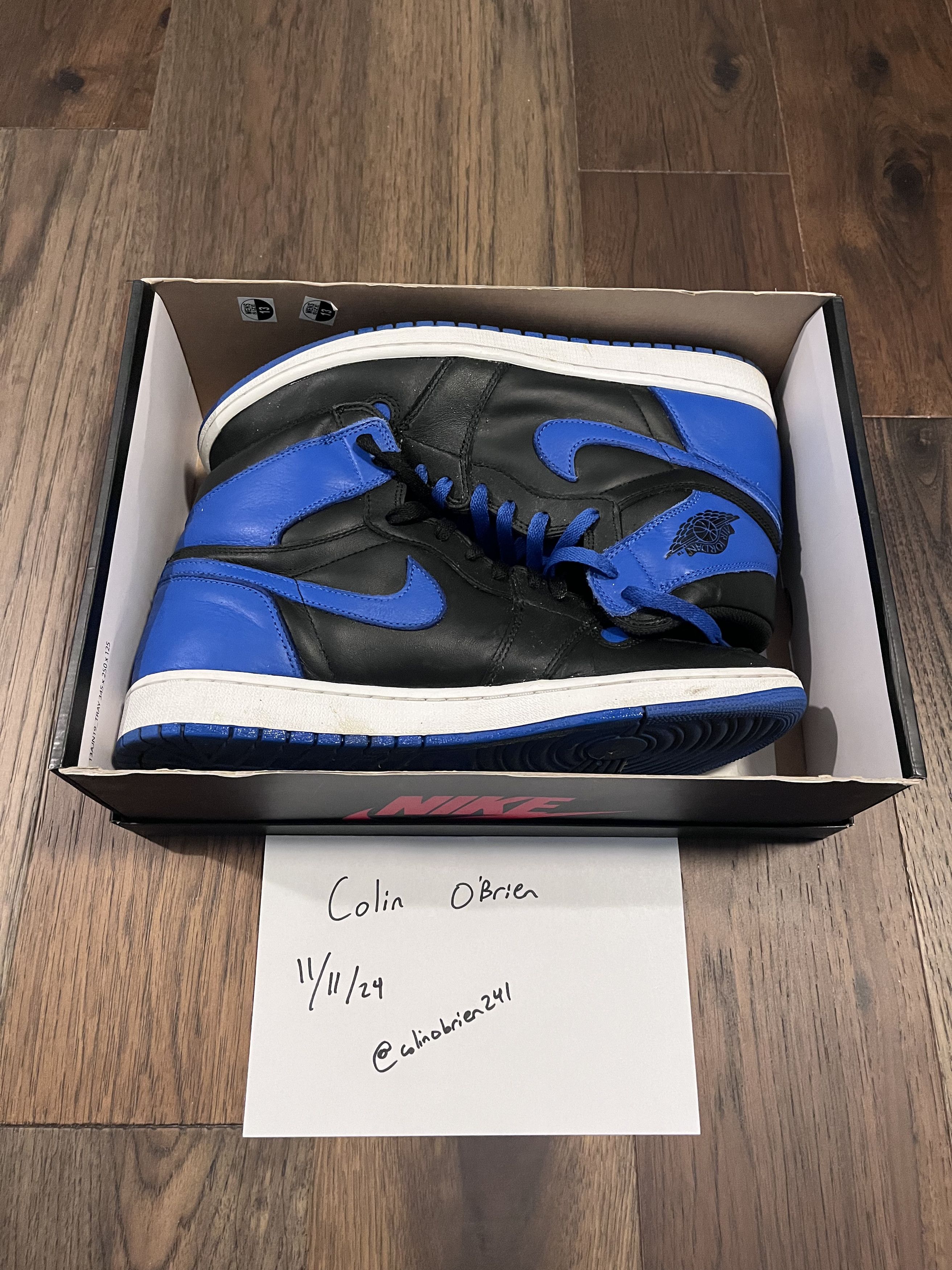 Nike Jordan 1 Royal (2017) Size US 13 / EU 46 - 1 Thumbnail