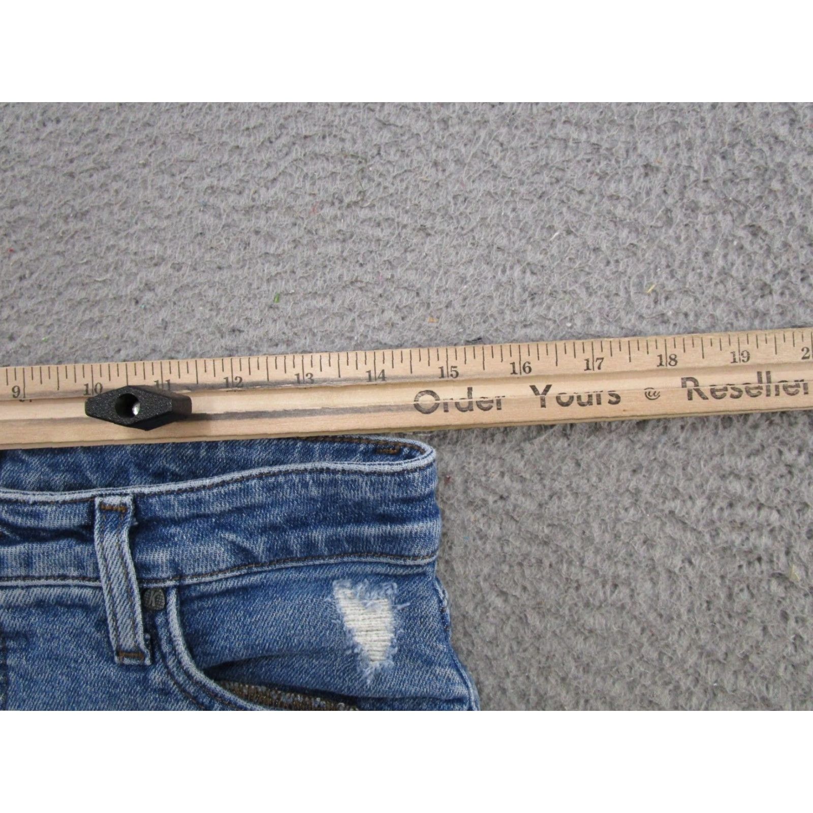 Vintage KUT from the Kloth Blue Denim Jeans Chrissie Fab Ab Cigarette Leg Size 4 Size 27" / US 4 / IT 40 - 7 Thumbnail