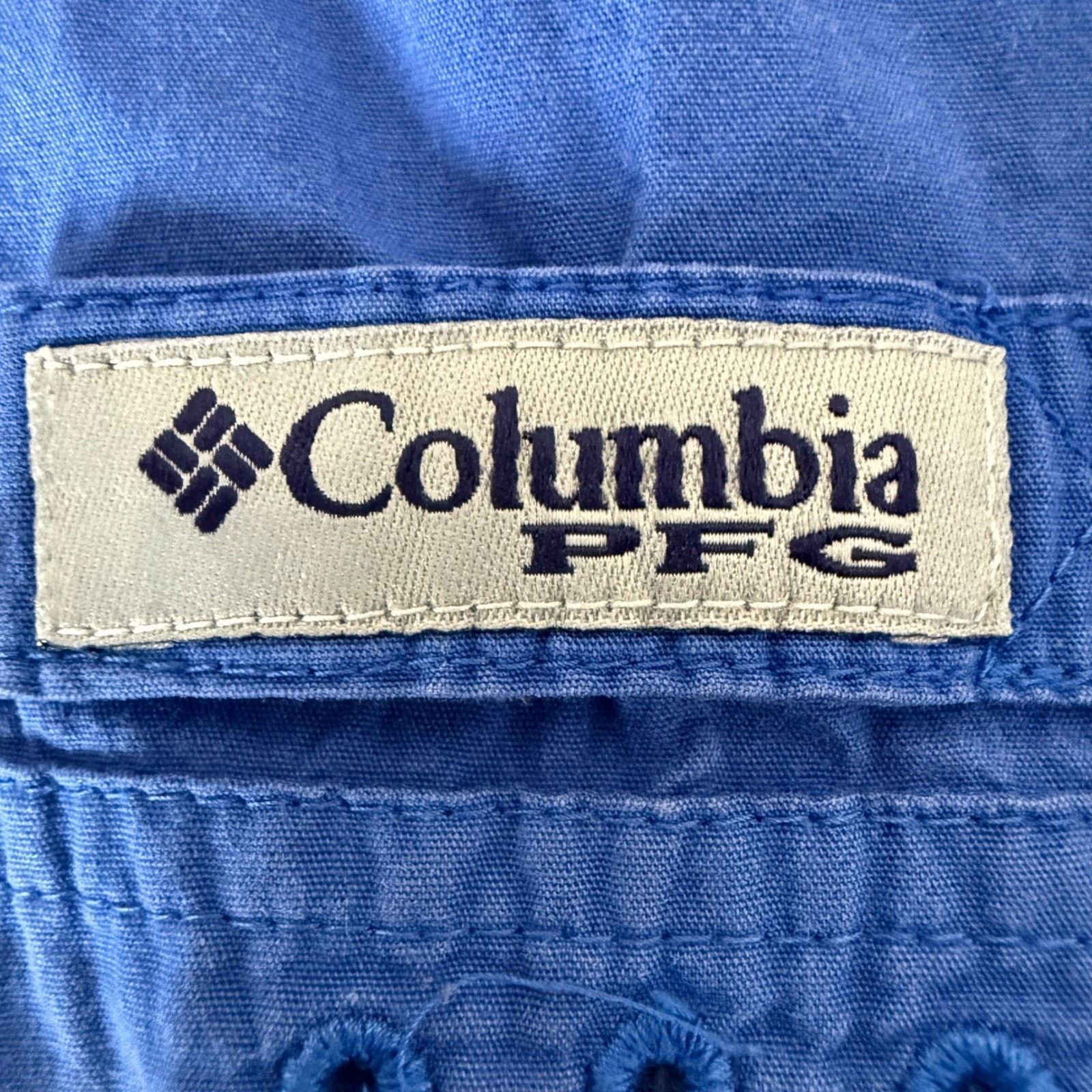 Columbia Columbia PFG Fishing Shirt Mens XL Blue Short Sleeve Outdoor Size US XL / EU 56 / 4 - 4 Thumbnail