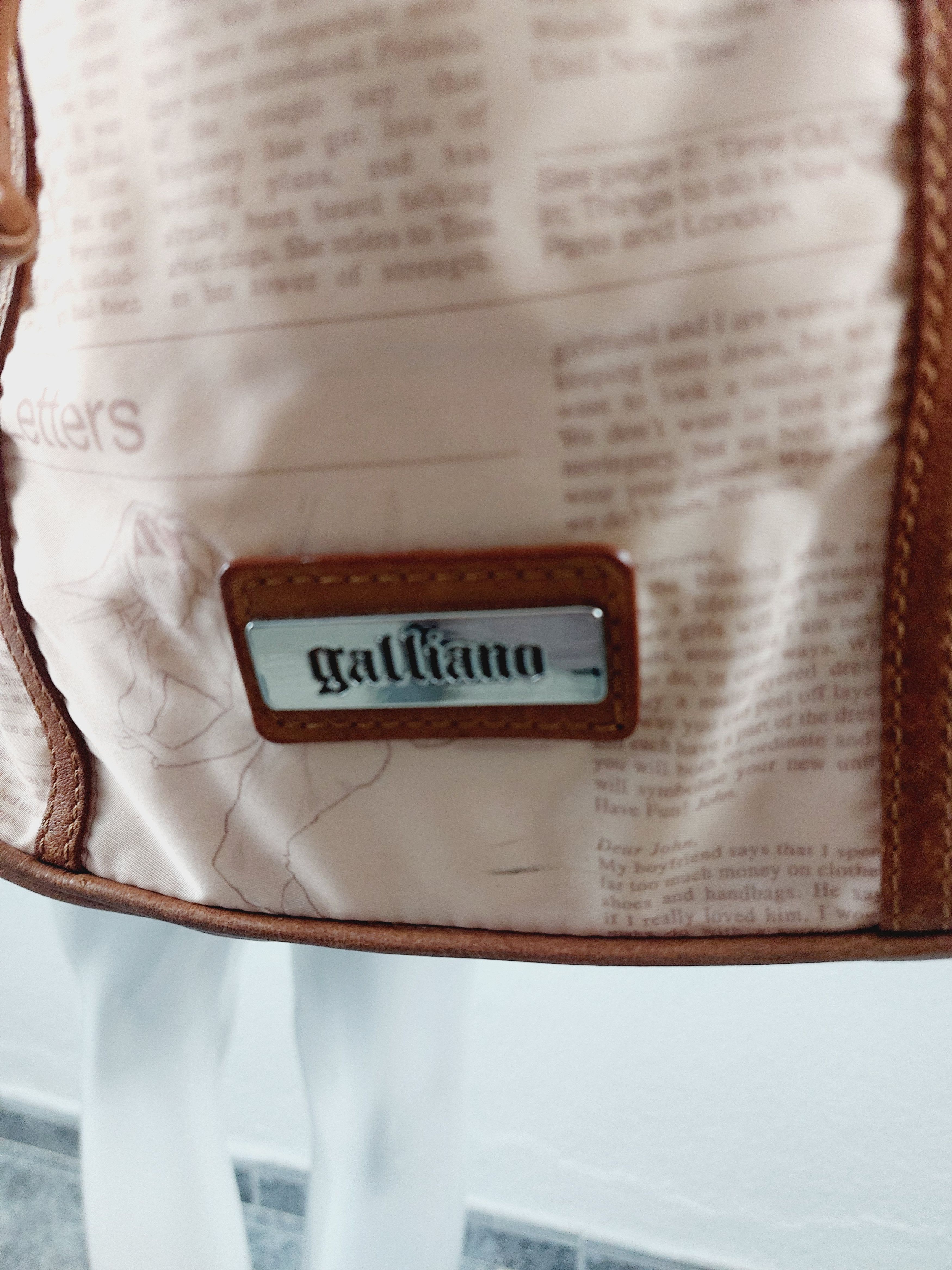 John Galliano John Galliano Newspaper Pink Gazette Shoulder Handbag Bag Size ONE SIZE - 6 Thumbnail