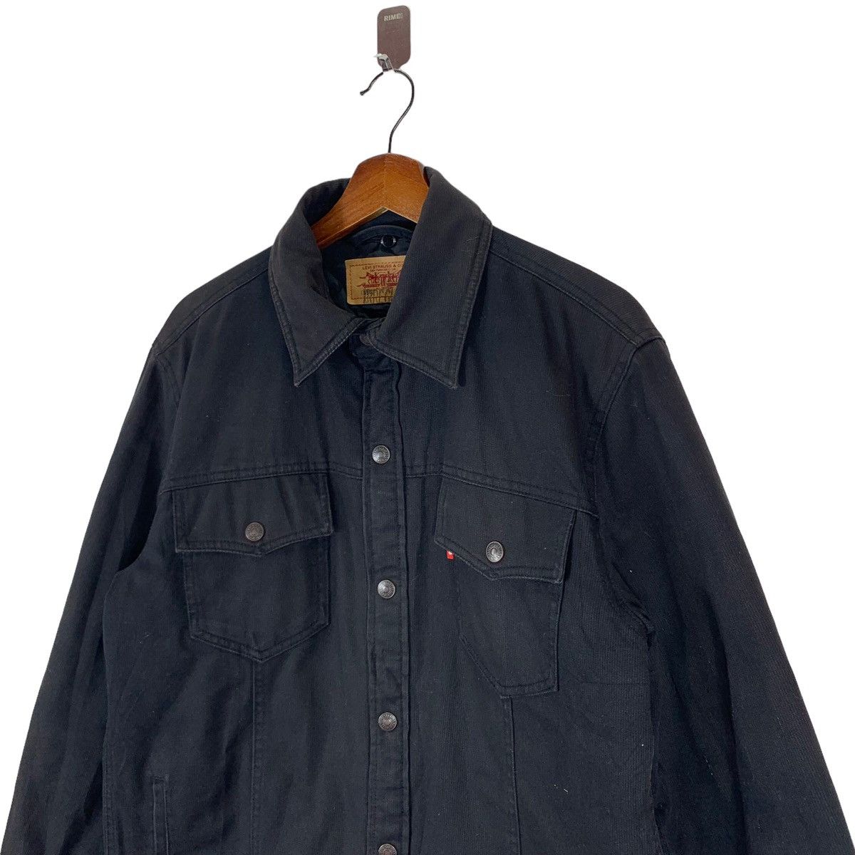 Levi's × Vintage VINTAGE LEVIS BLACK DENIM JACKET Size US XL / EU 56 / 4 - 4 Thumbnail