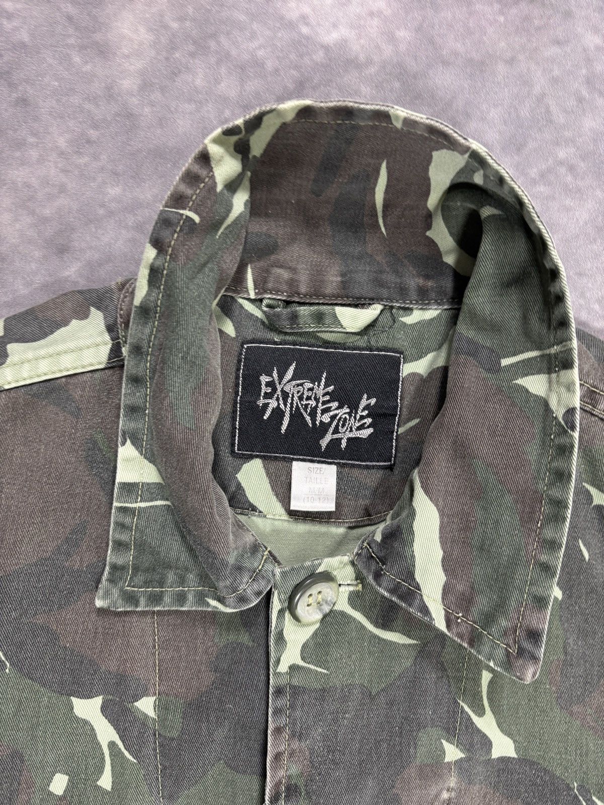 Vintage Vintage Military Chore Coat Camo 4 Pocket 90s Canvas Jacket Size US XS / EU 42 / 0 - 5 Thumbnail