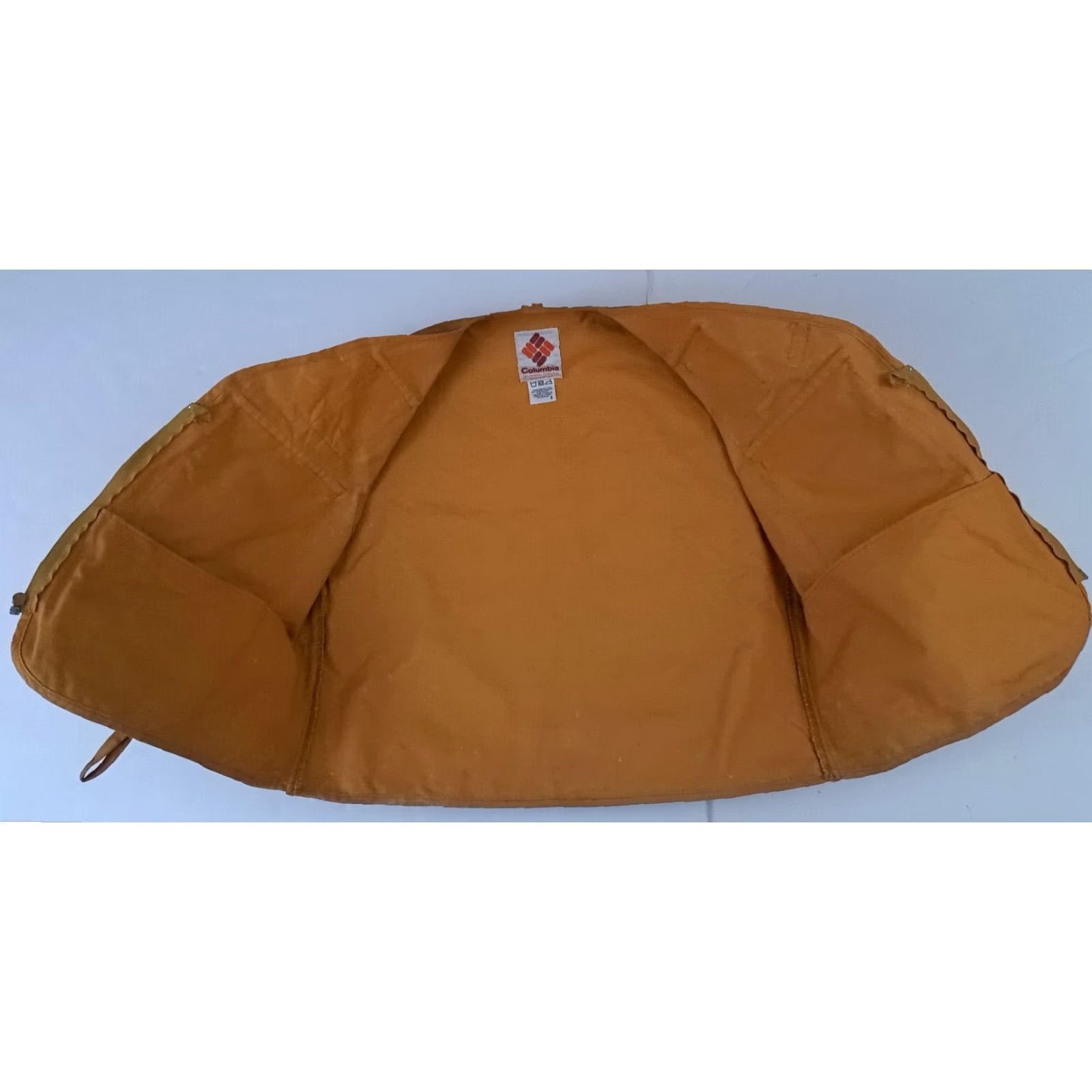 CLOSED VINTAGE Columbia Fishing Vest Cotton Canvas Full Zip Pockets Unisex Adults Small Brown 25in Long 22in Pit to Pit Size US S / EU 44-46 / 1 - 5 Thumbnail