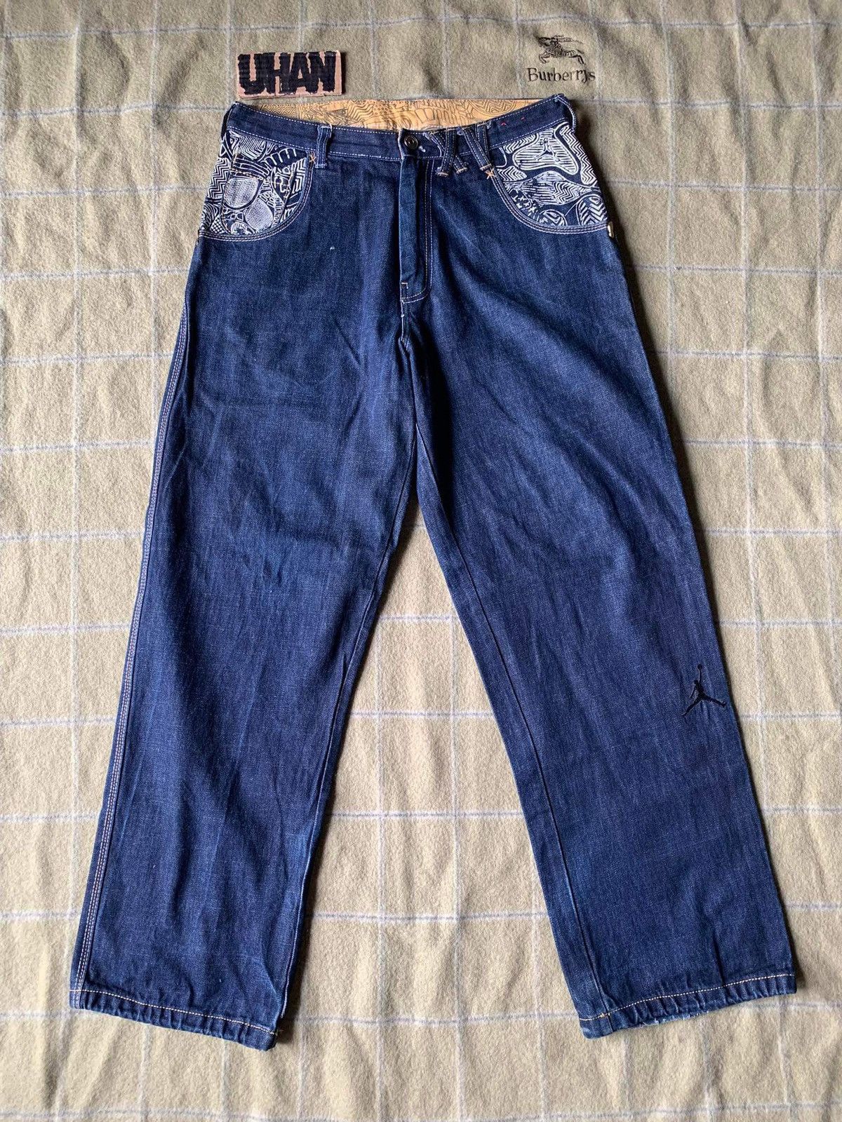 Jordan Brand 1999-2000’s JORDAN BRAND JORDAN 15 DENIM PANTS Size US 32 / EU 48 - 2 Thumbnail