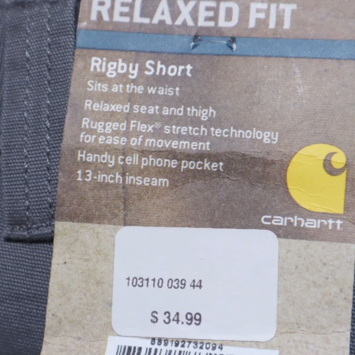 Carhartt Carhartt Rigby Relaxed 13" Cotton Canvas Shorts Gray Men's 44 Size US 44 / EU 60 - 6 Thumbnail