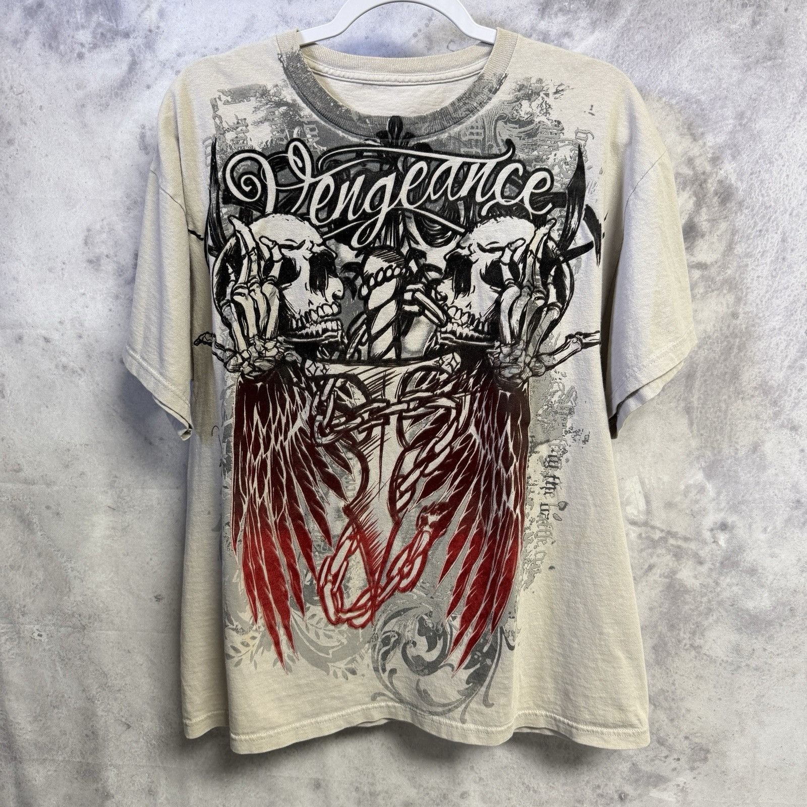 Vintage Vintage Y2K Grunge T Shirt Men’s L 21.5x26.5 All Over Print Size US L / EU 52-54 / 3 - 1 Thumbnail