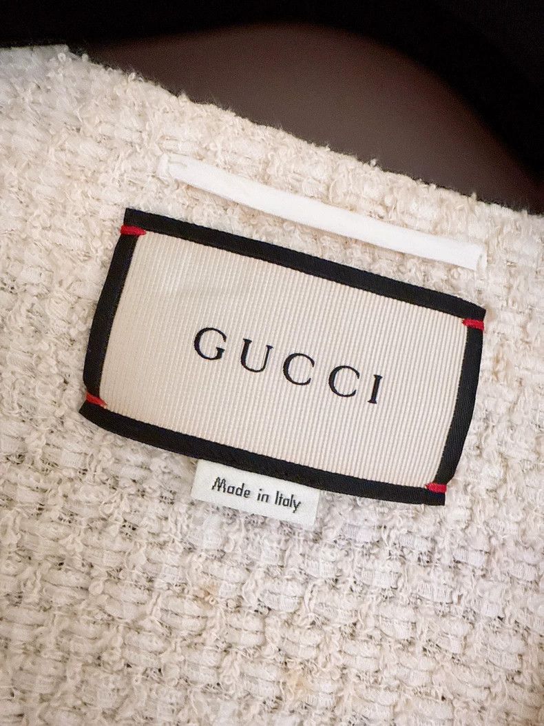 Gucci Gucci Red and blue stripe contrasting edge pearl buckle loo Size S / US 4 / IT 40 - 8 Thumbnail