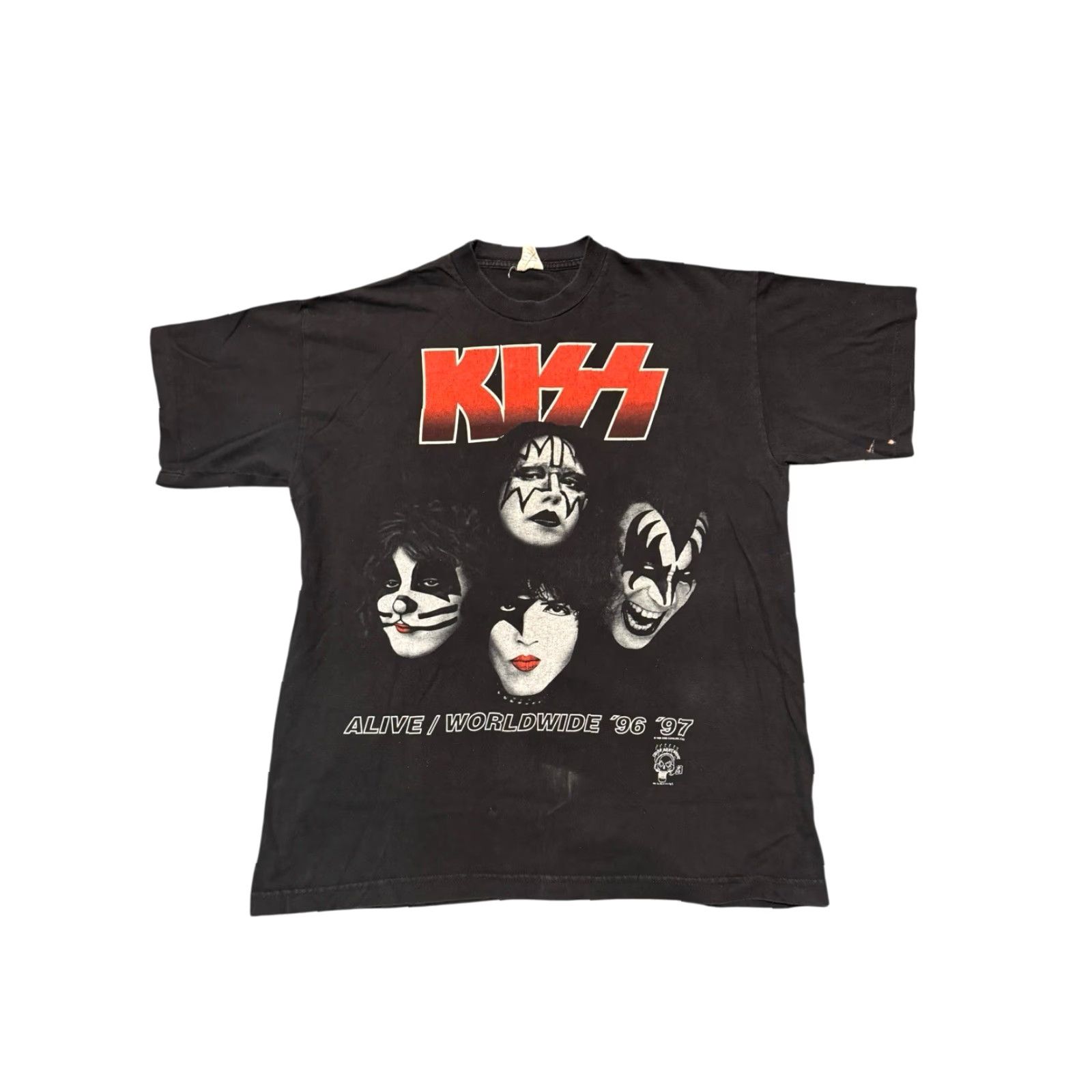 Vintage VINTAGE Kiss Alive Worldwide Tour I Got The Best Band T-Shirt XL Cronies Shirt Men Black 1996 90s Rock Logo Size US XL / EU 56 / 4 - 2 Thumbnail